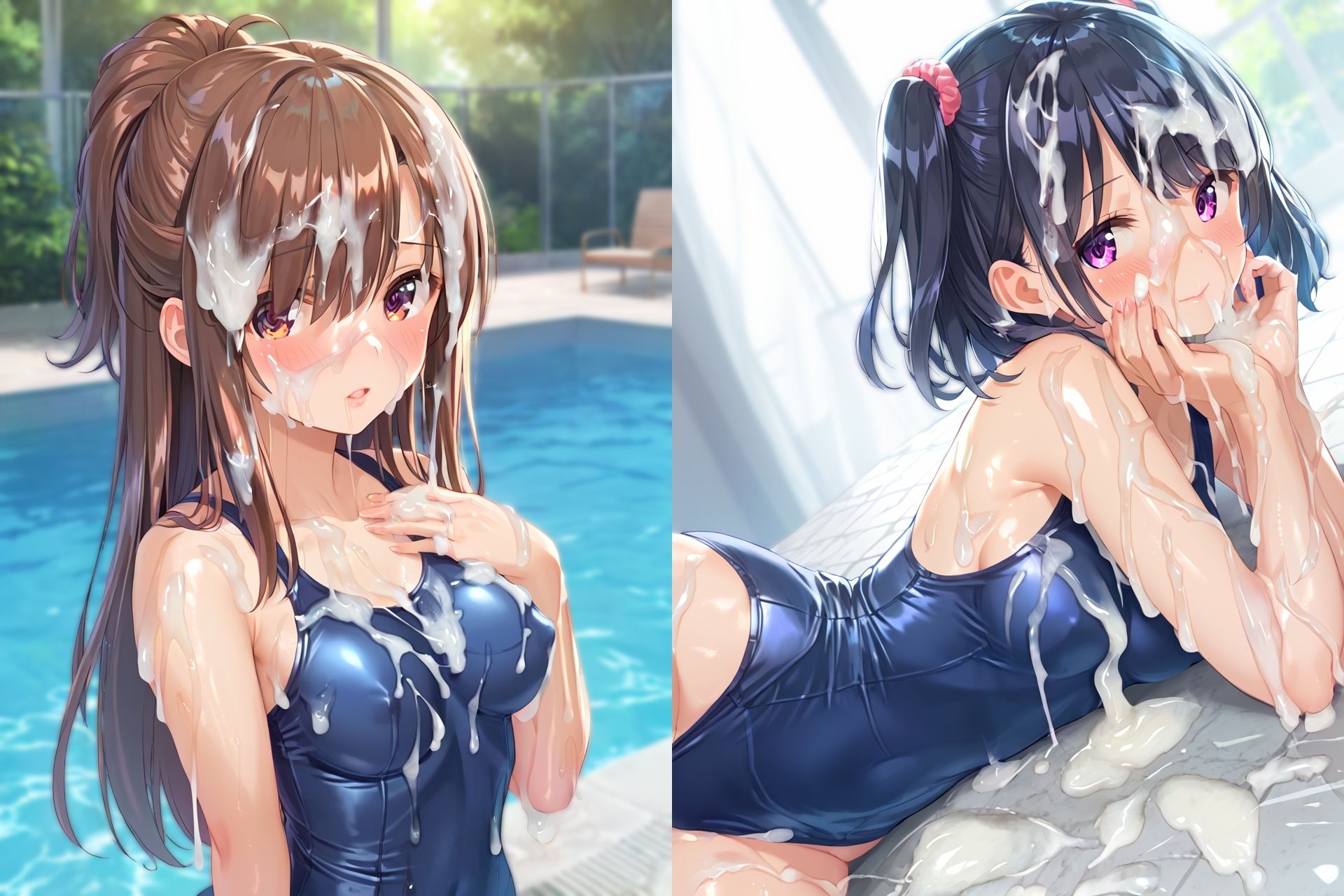 スク水ぶっかけCG集3 サンプル4