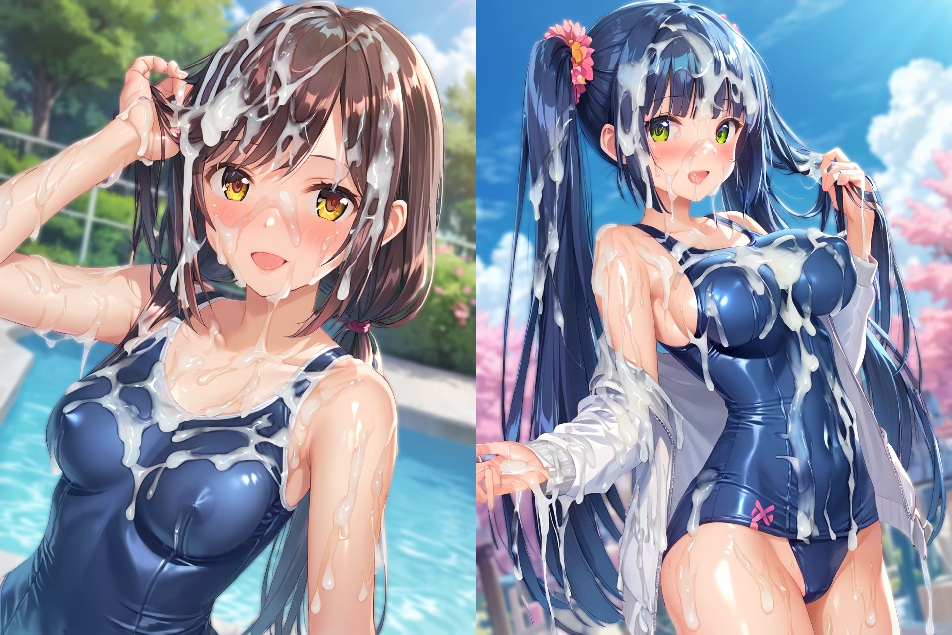 スク水ぶっかけCG集3 サンプル6