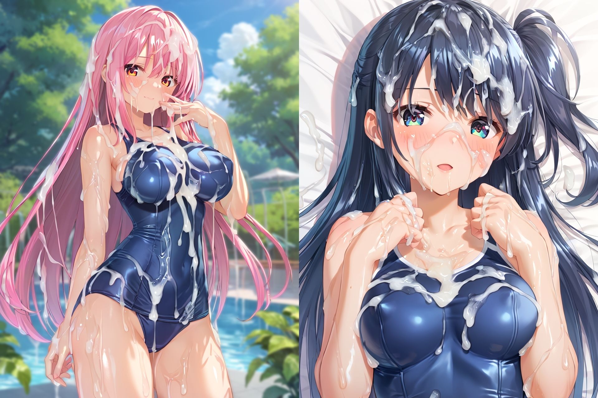 スク水ぶっかけCG集3 サンプル7