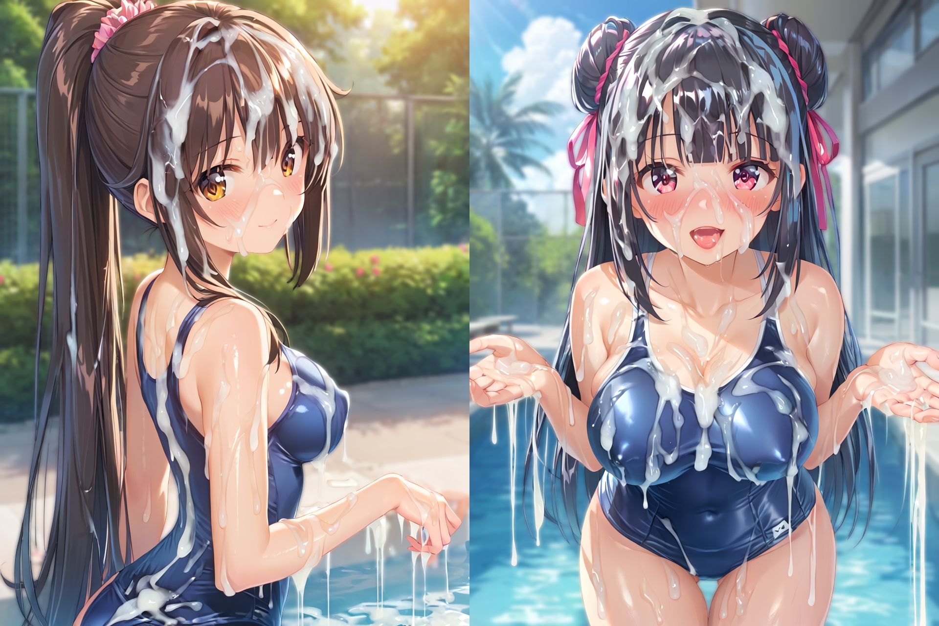 スク水ぶっかけCG集3 サンプル8