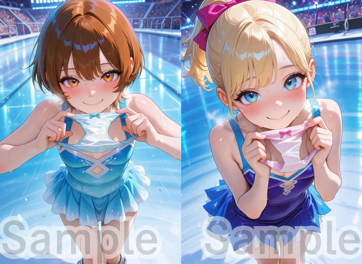 冬季オマンピック フィギュアスケート女子 〜メダリストたちの聖水〜 サンプル画像 2