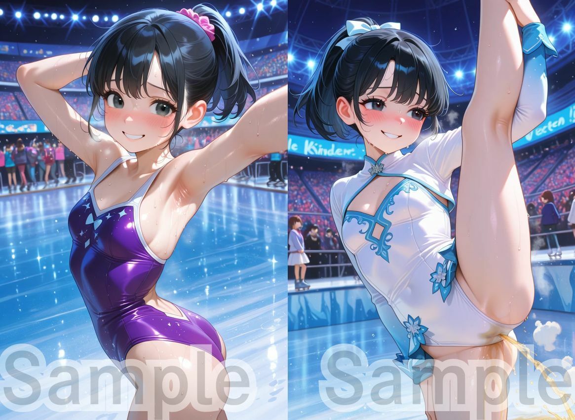 冬季オマンピック フィギュアスケート女子 〜メダリストたちの聖水〜 サンプル画像 4