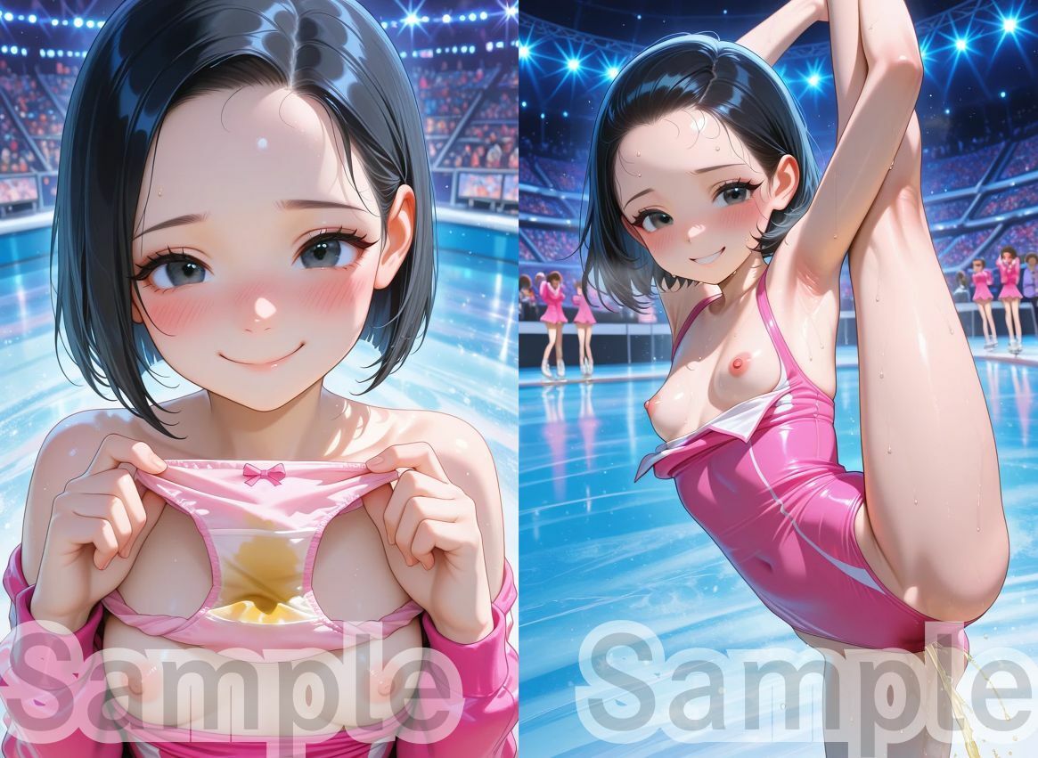 冬季オマンピック フィギュアスケート女子 〜メダリストたちの聖水〜 サンプル画像 10