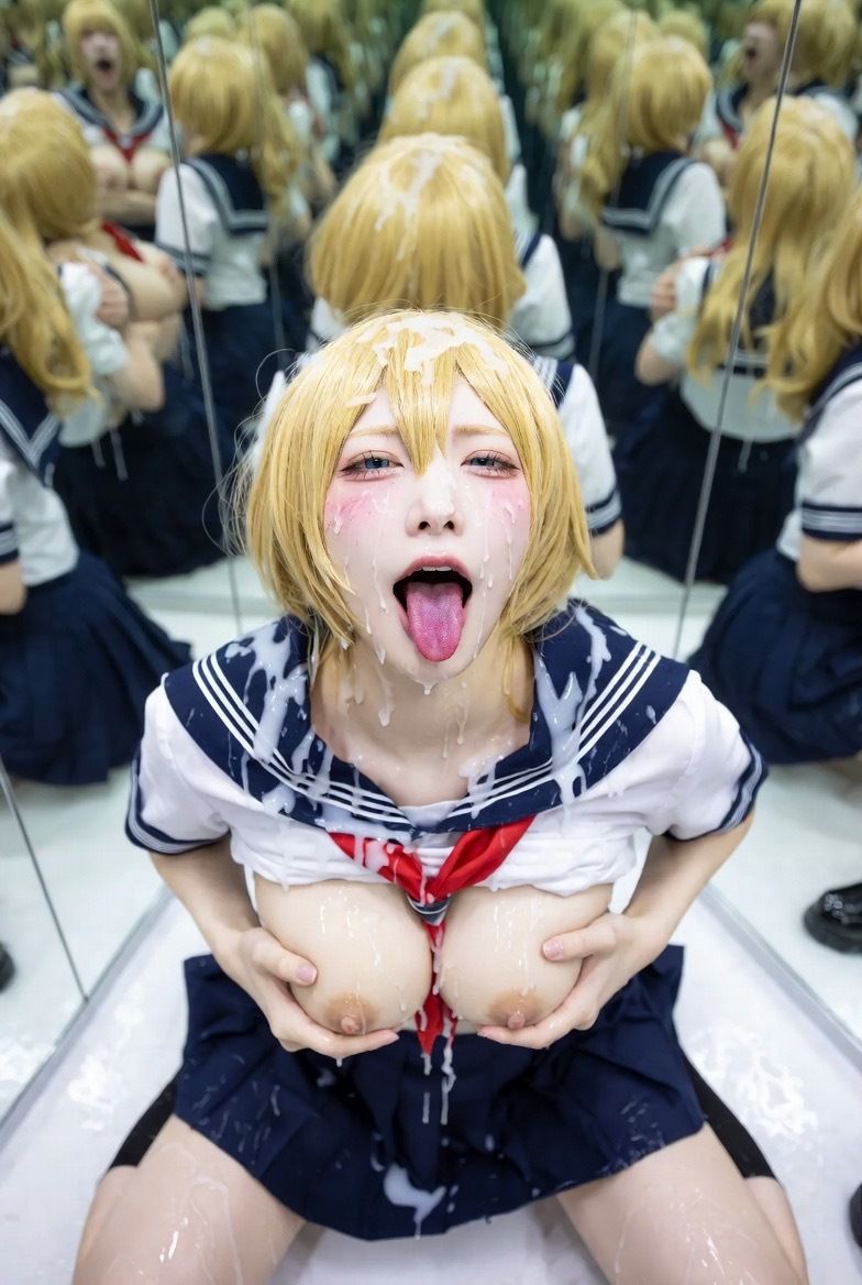 ザーメンまみれ 顔射・舌射・体射 画像集 サンプル7