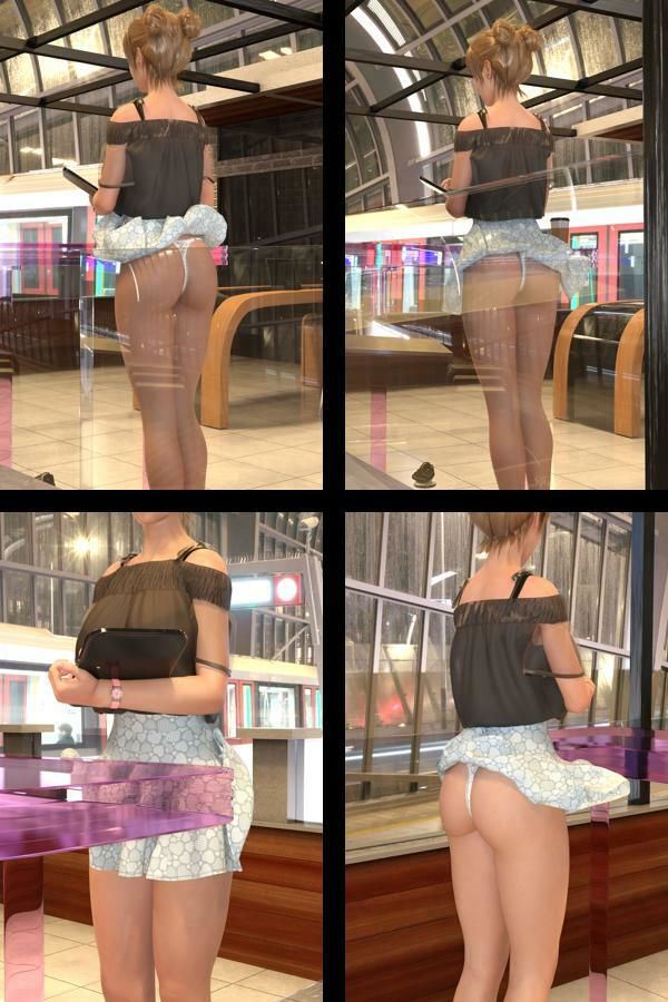 【▲All】『理想の彼女を3DCGで作ります』から生まれたバーチャルアイドル「一ノ瀬廻里（いちのせめぐり）」の風チラハプニング写真集:風チラ_02 画像2