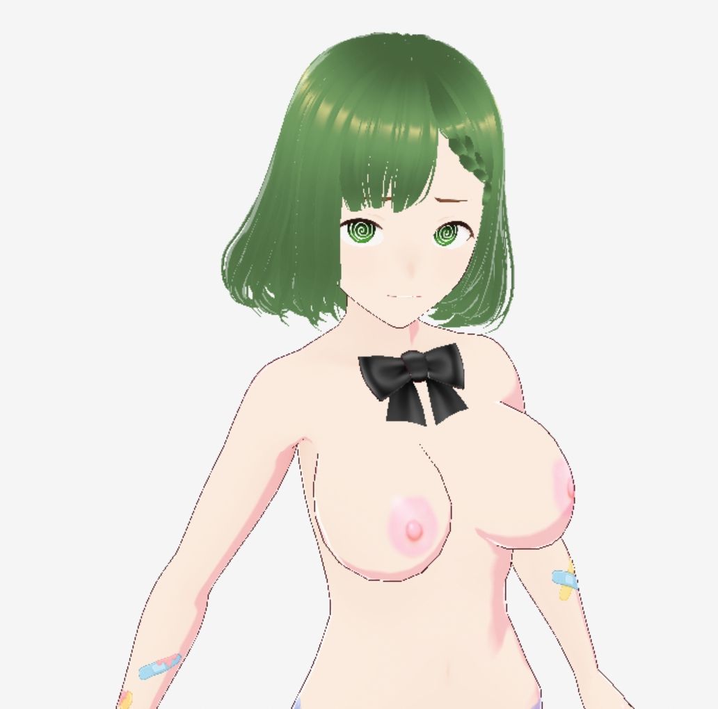 緑色の髪の毛と洋服を着たお姉さん(セリフなし 3DCGモデル イラスト集)【無料試聴】 36 緑色の髪の毛と洋服を着たお姉さん(セリフなし 3DCGモデル イラスト集) 画像8