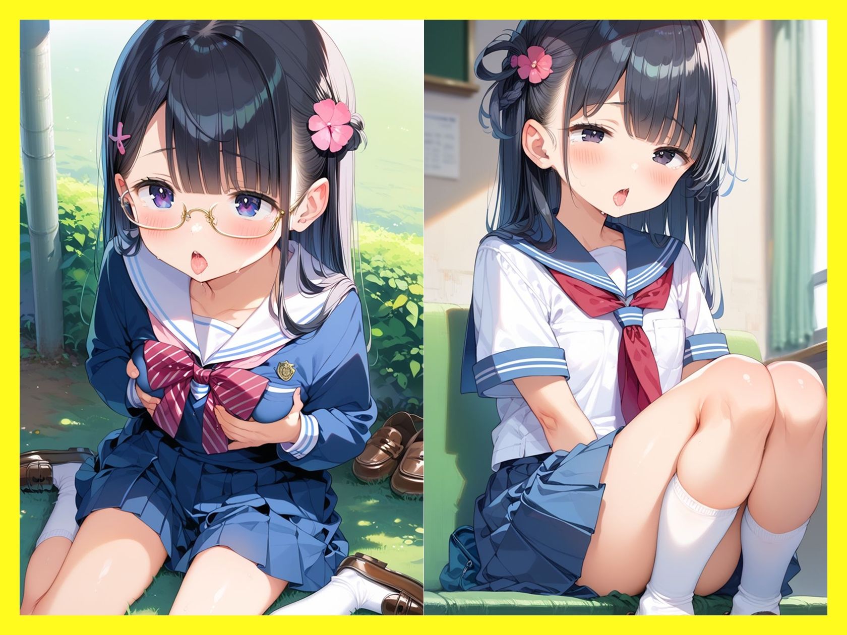 セーラー少女捕まえ性交01【制服のロリっこ美少女】 サンプル画像 5