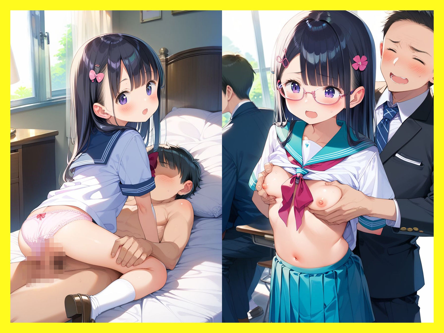 セーラー少女捕まえ性交01【制服のロリっこ美少女】 サンプル画像 9