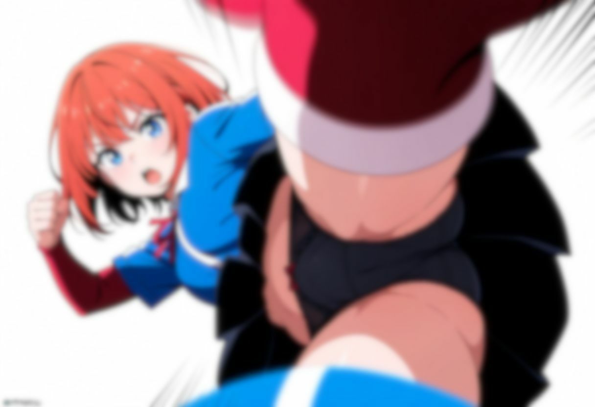 【動画付き】学生服女の子のパンツ丸見えの蹴り 画像3