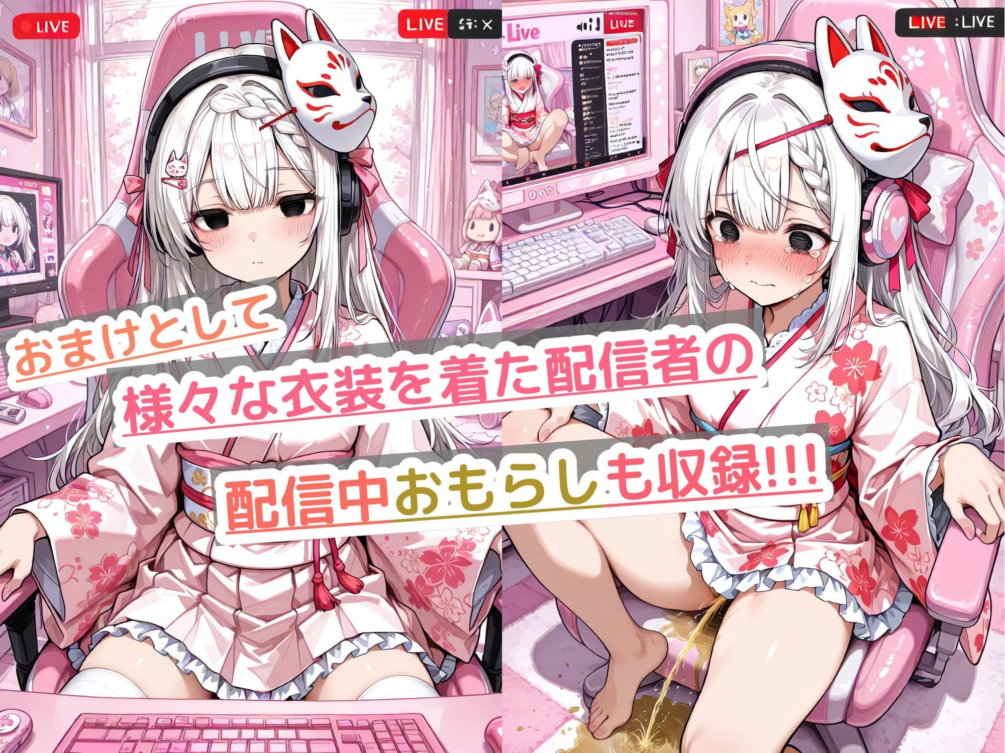 『クリアするまでトイレ禁止！清楚系配信者がリスナーの目の前で決壊、公開お漏らしアーカイブ。』 画像8