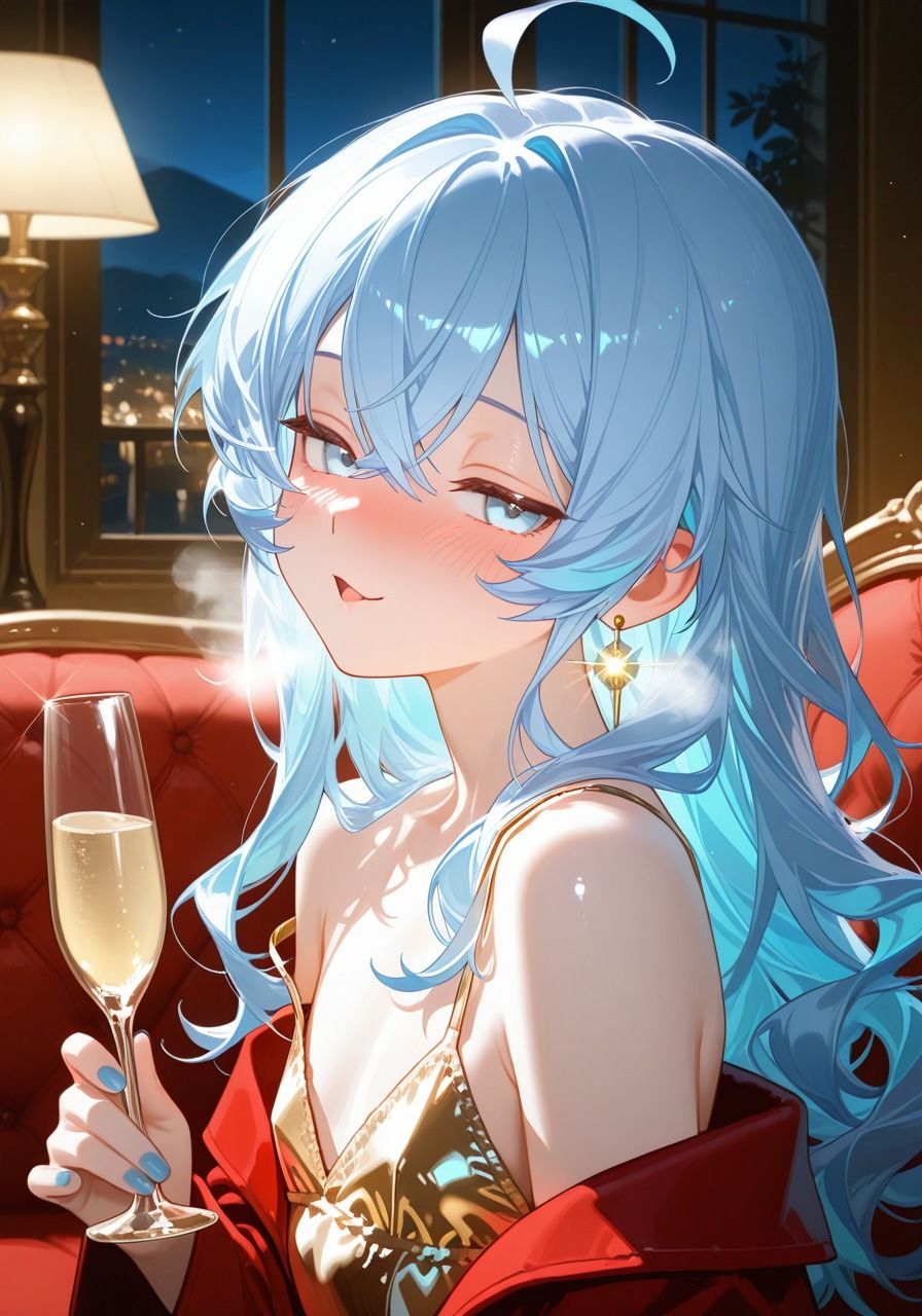 キャバ嬢男の娘ちゃんの離席中ひとりえっち！ 画像1