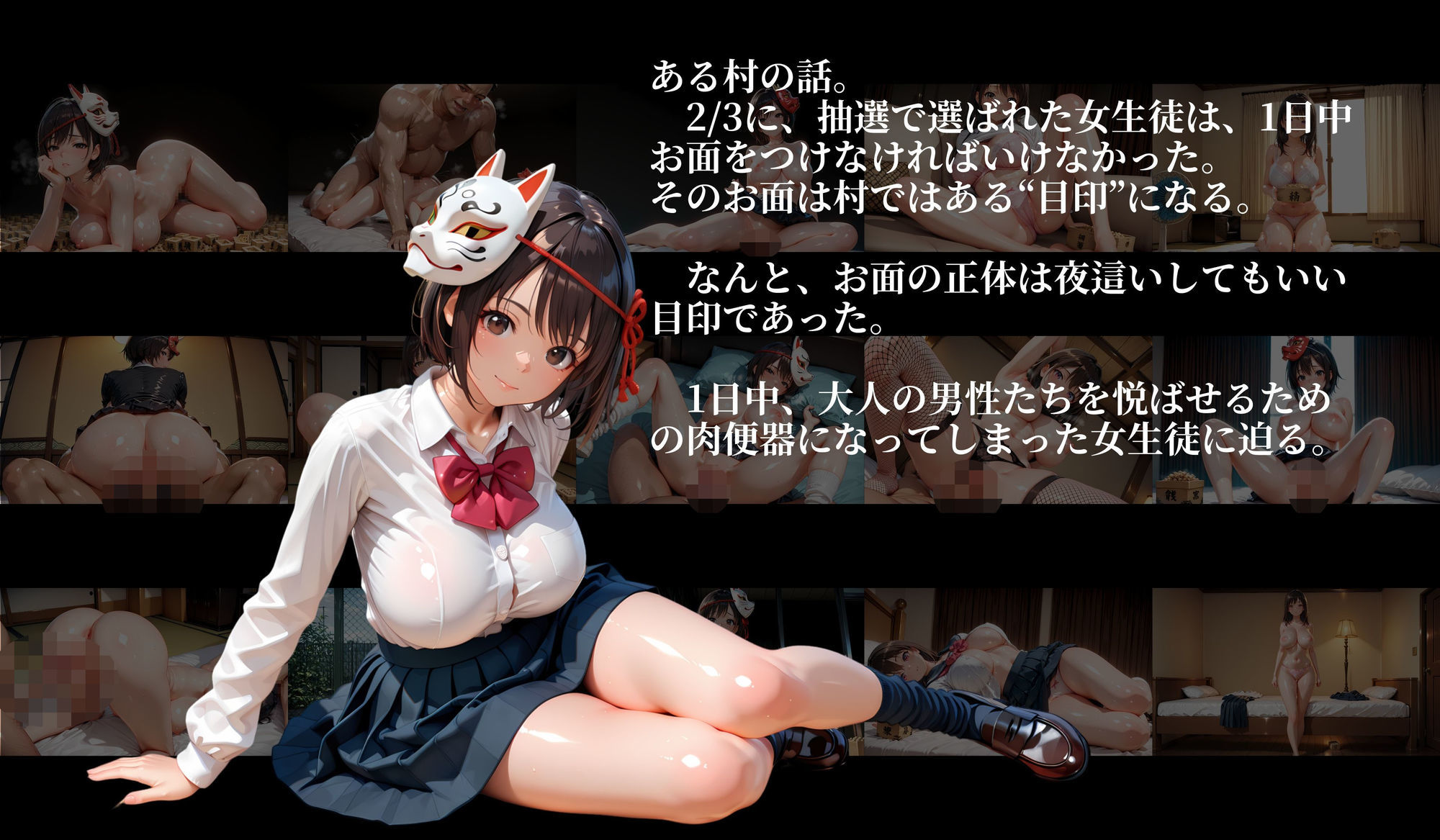 ［4K横長の高画質］肉便女の節分生徒 画像2