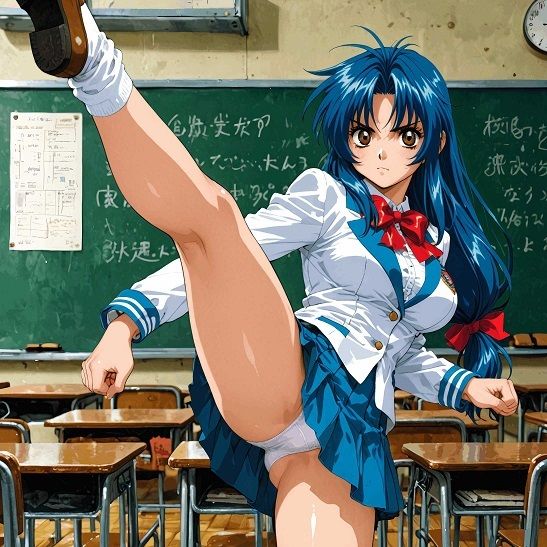 『【表】護衛対象少女と指揮官殿』  AIの手で蘇る懐かしのヒロインシリーズ 画像1