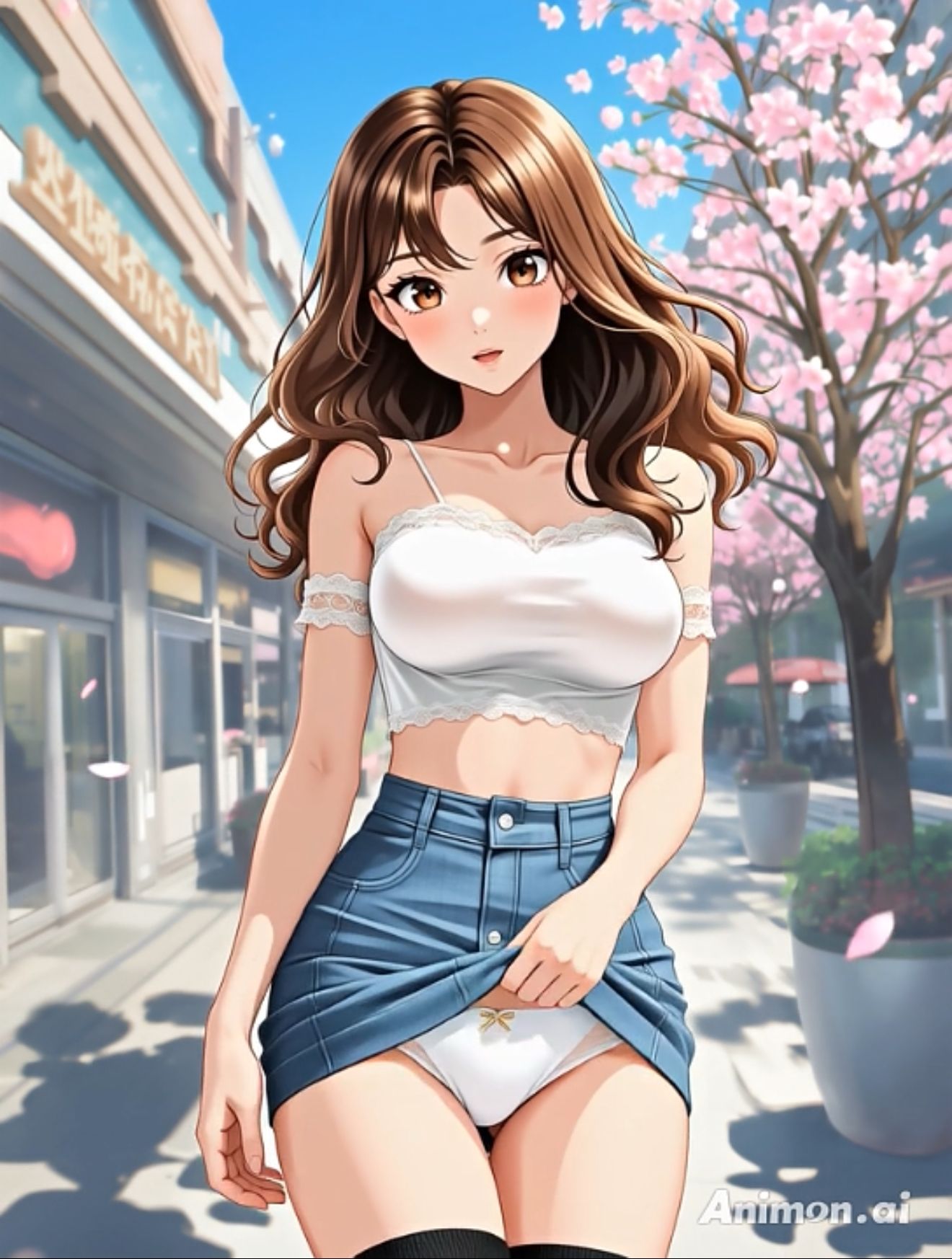 【アニメ3分58秒】ひたすらミニスカめくって生パンツ！ミニスカートや短パンを着たギャルさん30名以上がパンティーを見せようとしてくれます！白色、青色、桃色、黒色・・・十人十色！大胆な女の子から、ツンデレでほとんど見せてくれない女の子まで！ 画像3