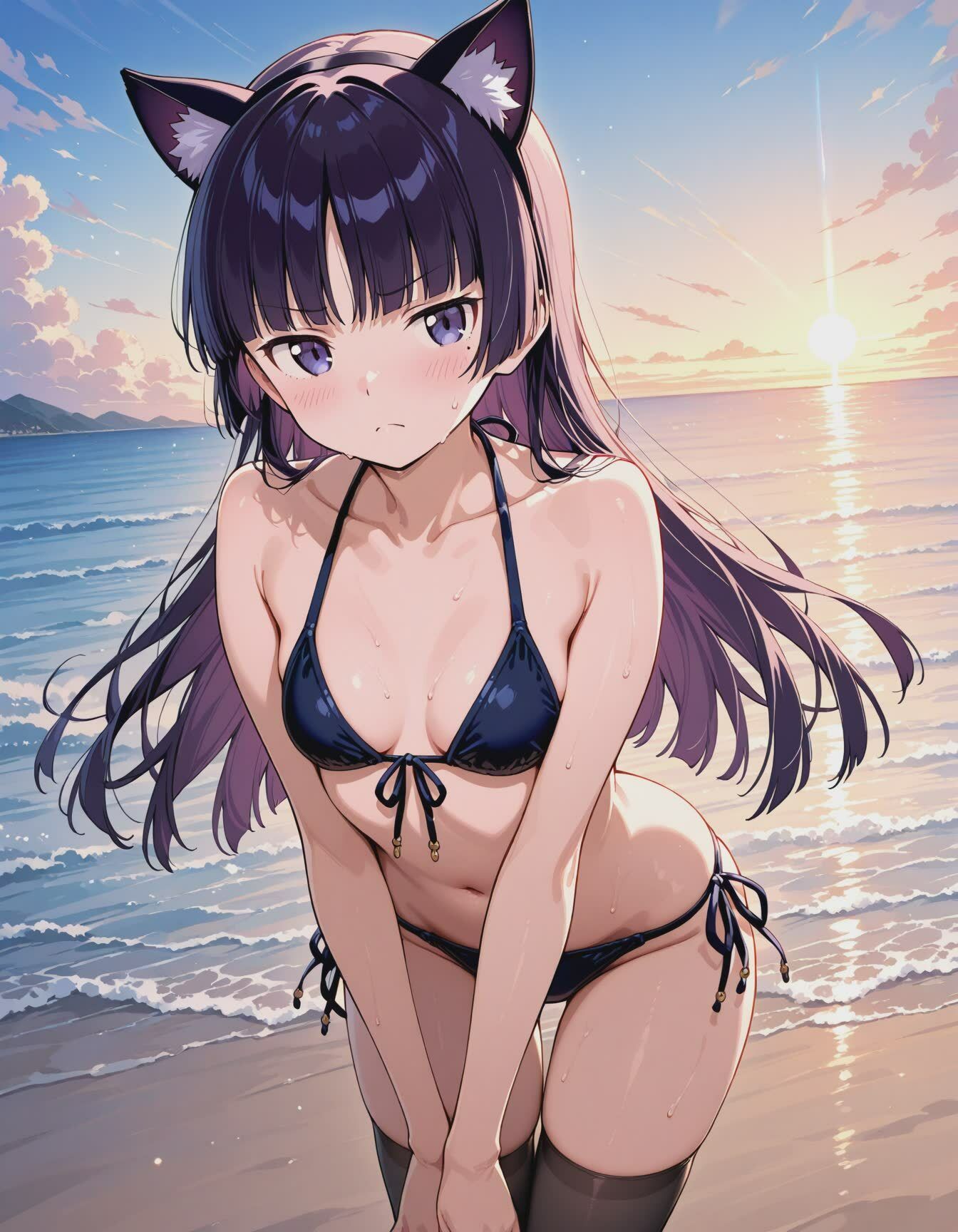 黒猫と、いっぱいエッチなじかん 画像1