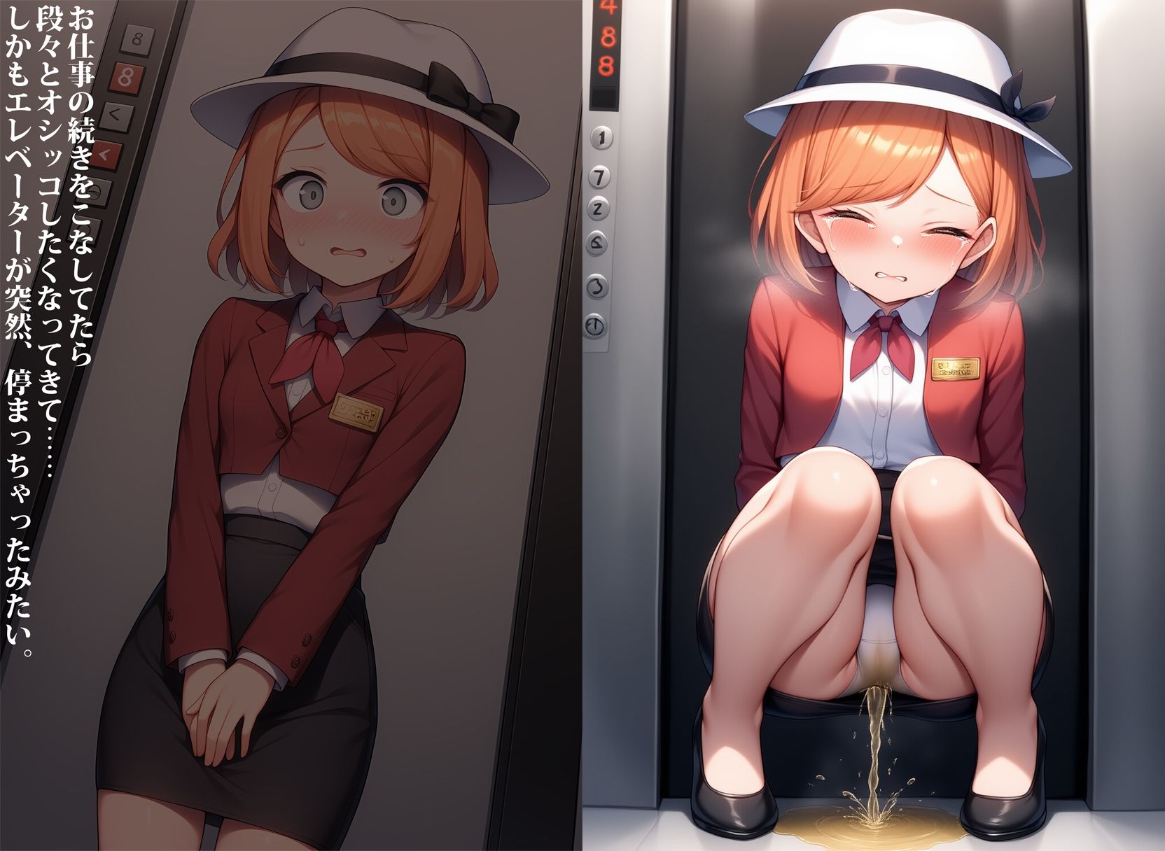 母娘エレベーターガール・お漏らし性奉仕 画像2