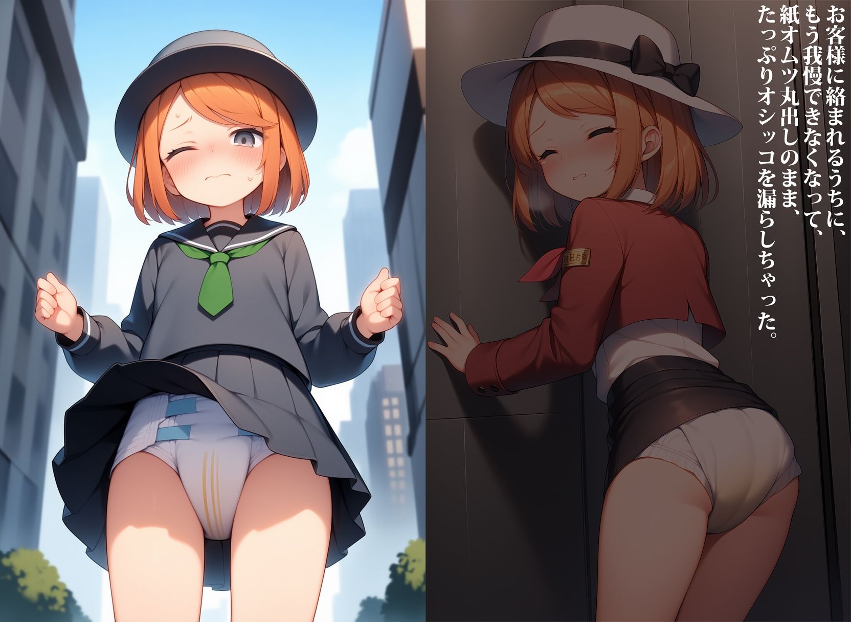 母娘エレベーターガール・お漏らし性奉仕 画像6