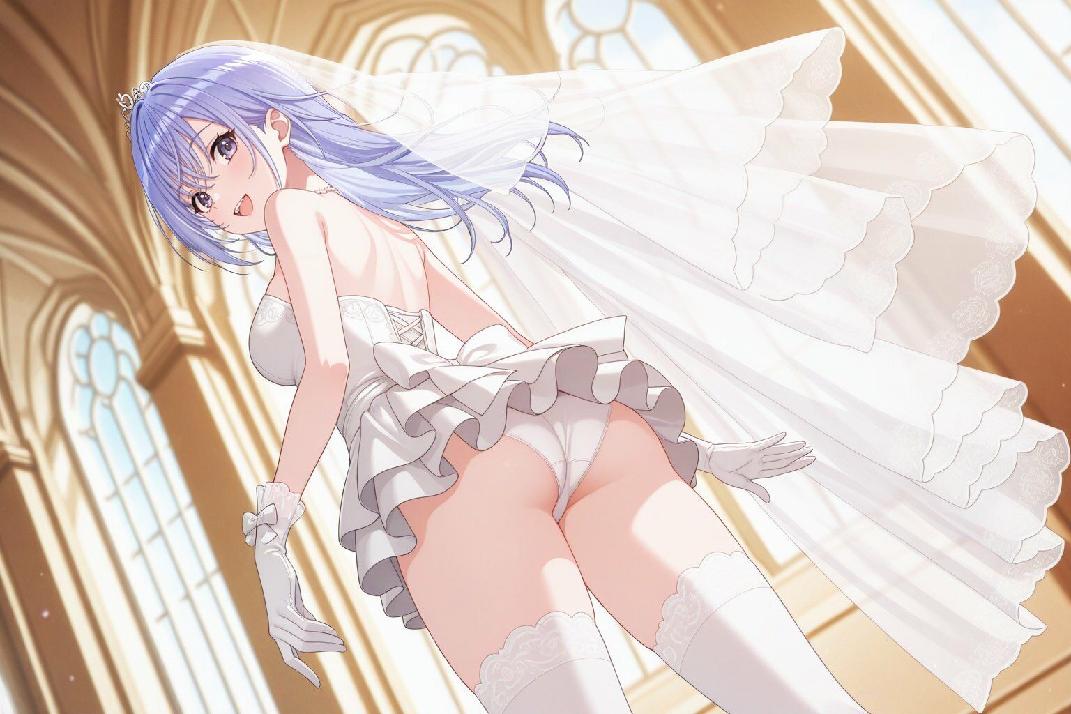 鈴木○那 ウェディングドレスでキモおじ強●性接待 画像1