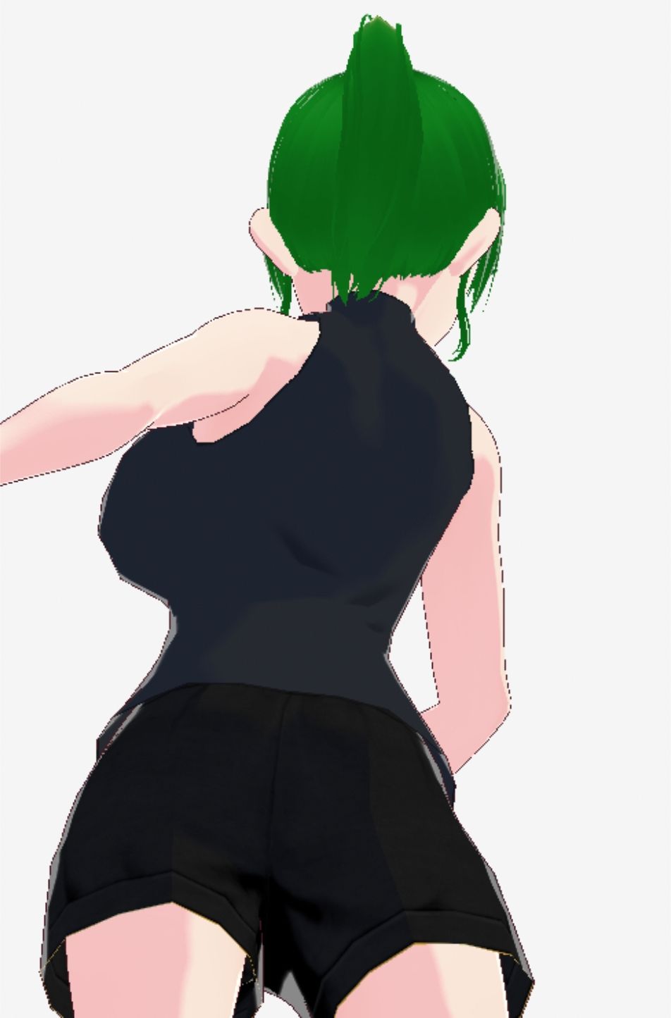 グリーンヘアーのツンデレ美女（セリフなし  3DCGモデル  イラスト集） | nynyhshs(・∀・)