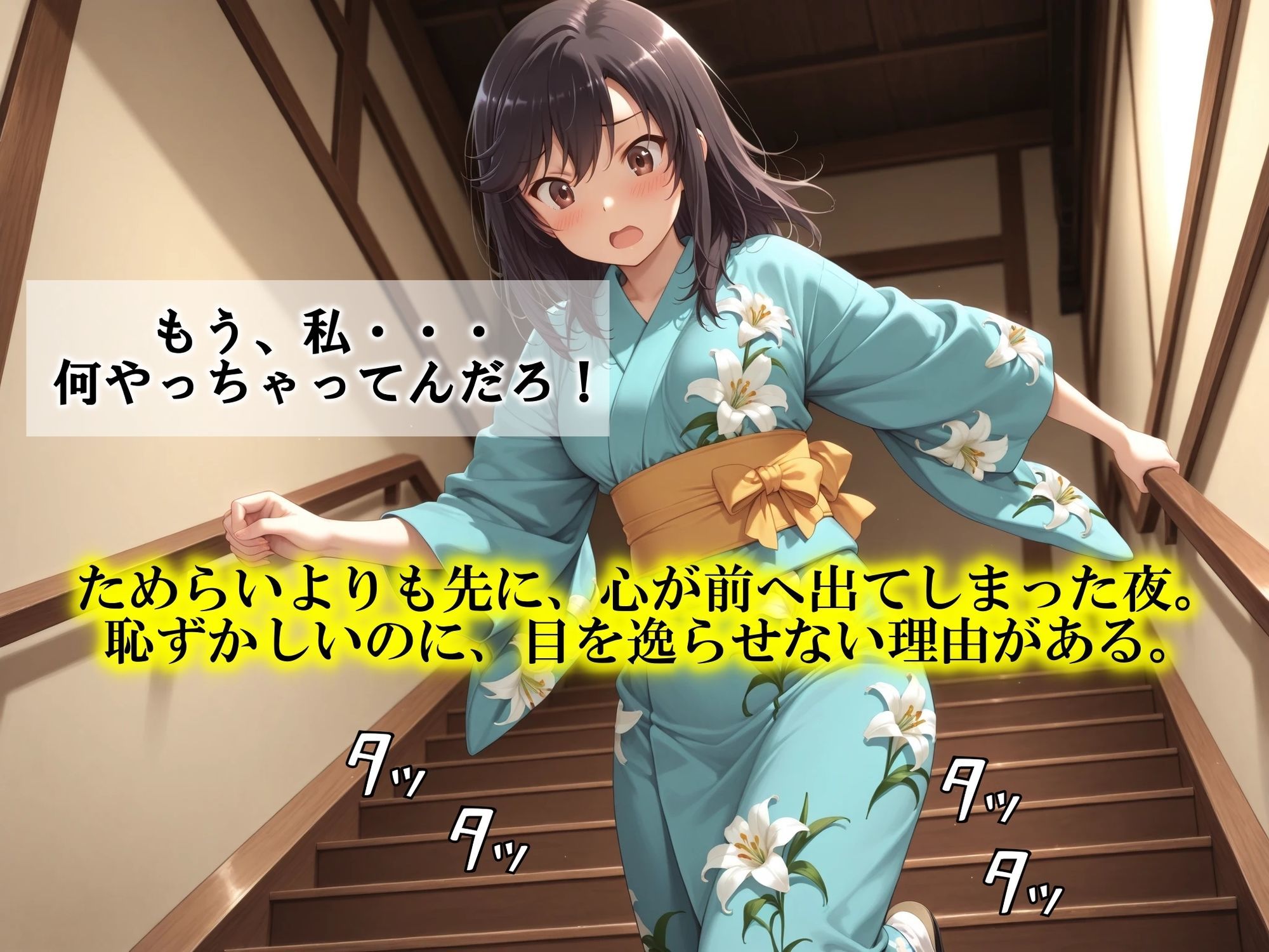 AIイラストCG集124 おもてなし亭 Vol.2  蛍小町（セリフ・擬音付きイラスト集） 画像5