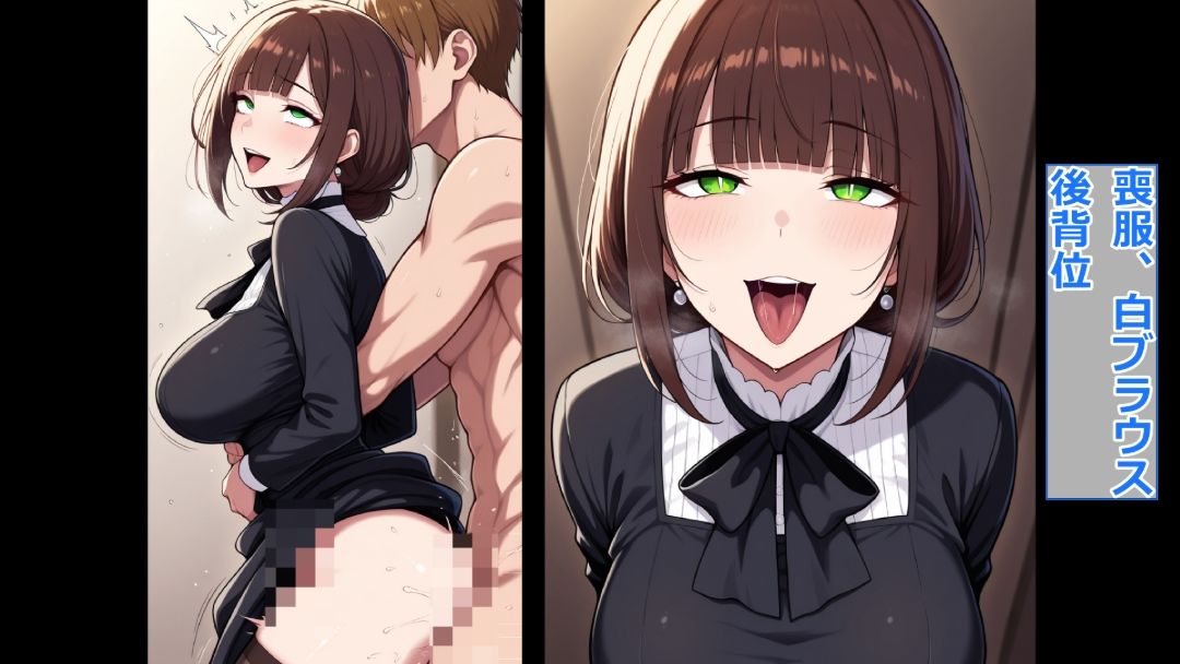 【洋装喪服オンリー】即ハメ、アヘ顔怪人【喪服人妻編】 画像4