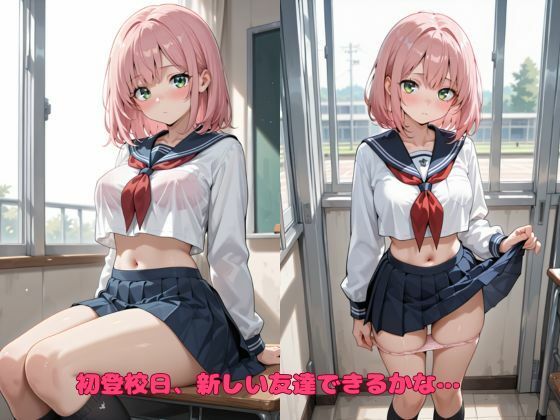 無防備すぎる…かわいい転校生がやってきた 画像1