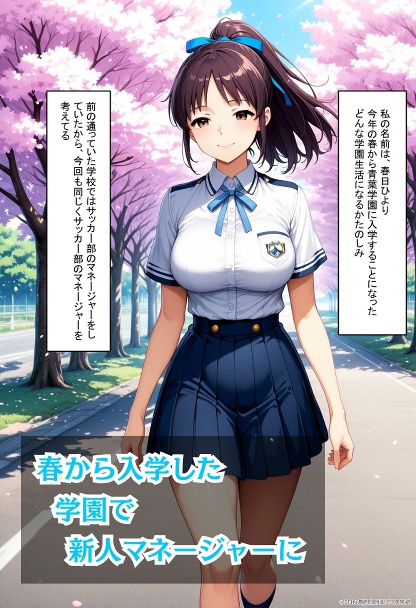 部活のキャプテンと真面目で明るい性格な新人マネージャーの純愛H 画像1