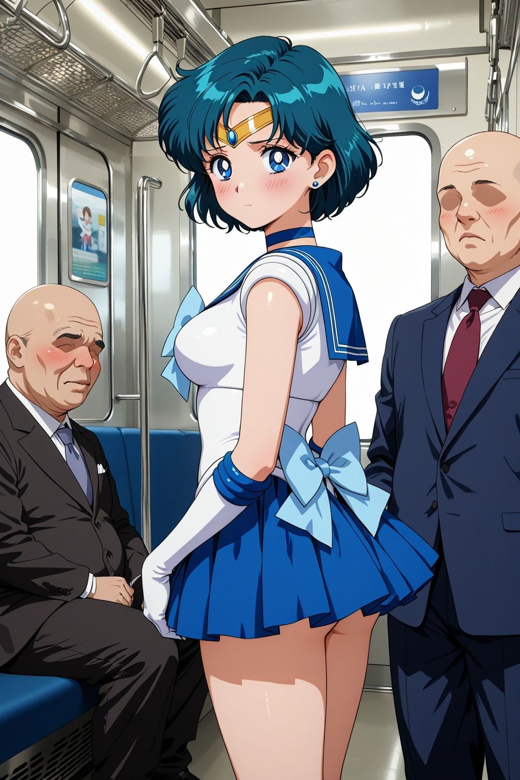 変身ヒロイン羞恥 痴姦電車 S.マーキュリー 画像1