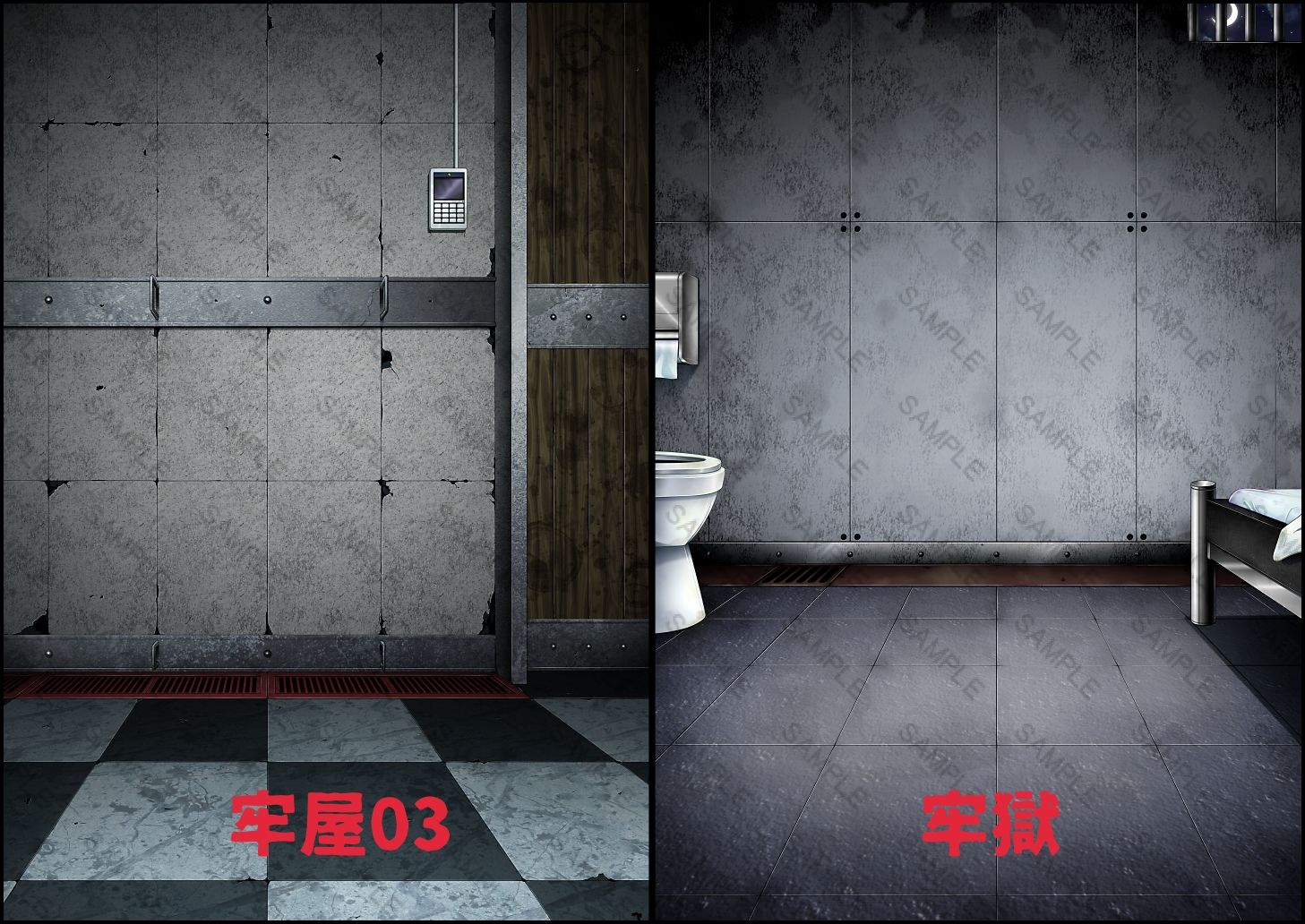 背景素材集02  ［牢屋セット1］ 画像3