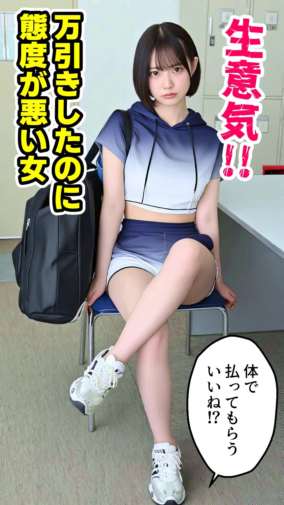 生意気ラッパーわからせ中出し【淫語ラップエロ動画】万引き女・地下アイドル・お風呂上がり妹 画像2