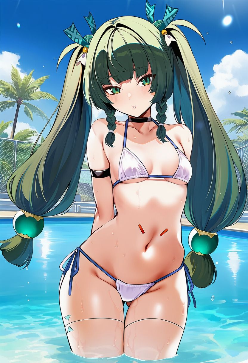 ゼ◯ゼロ 青◯ 水着グラビア イラスト集 画像1