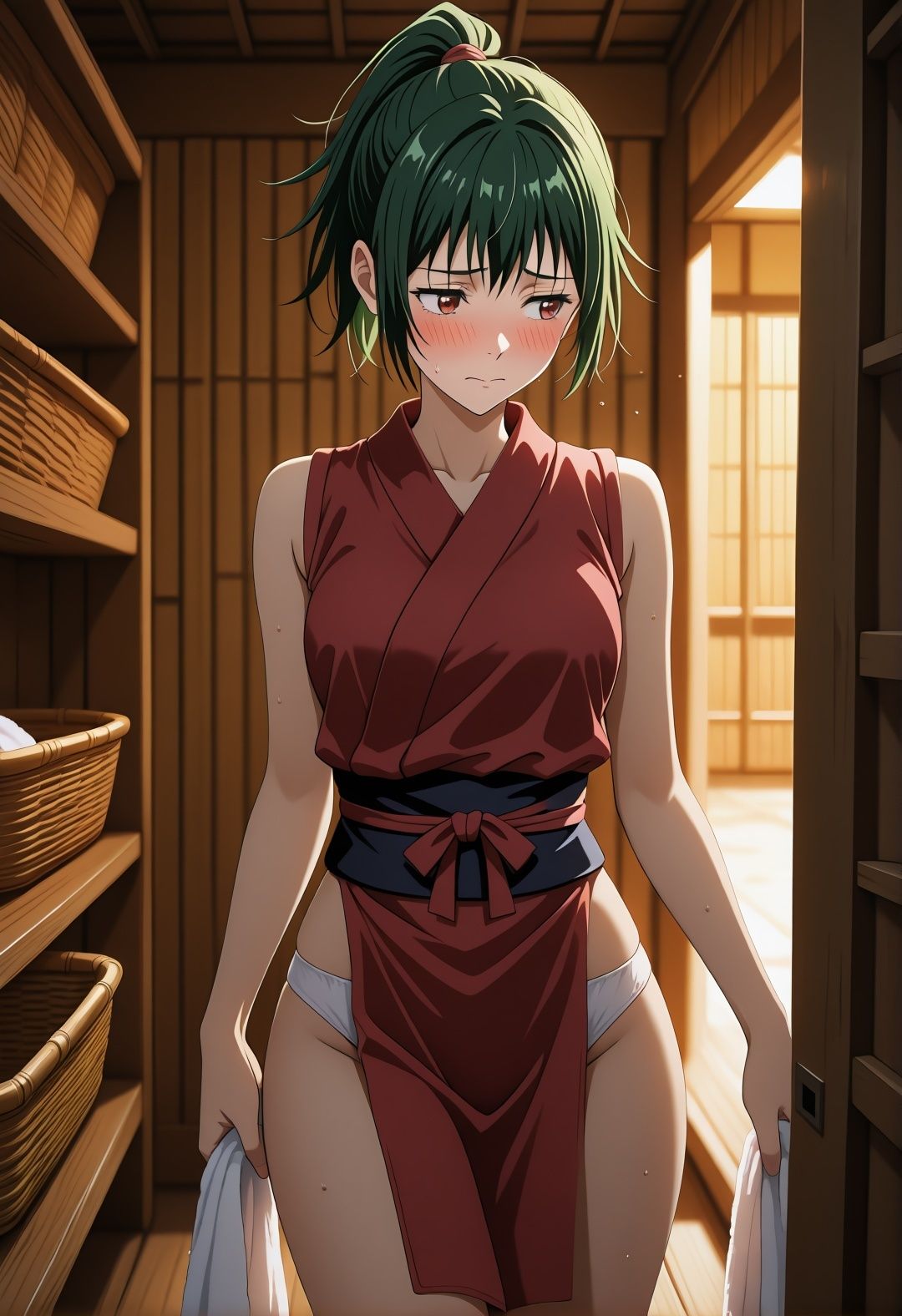 【ありす工房】こだわりポイント高解像度CGで描いたイラスト集『呪〇廻戦 禪〇真希 エロ温泉旅館 浴衣緊縛複数プレイシャワー湯けむり誘惑イラスト集』1