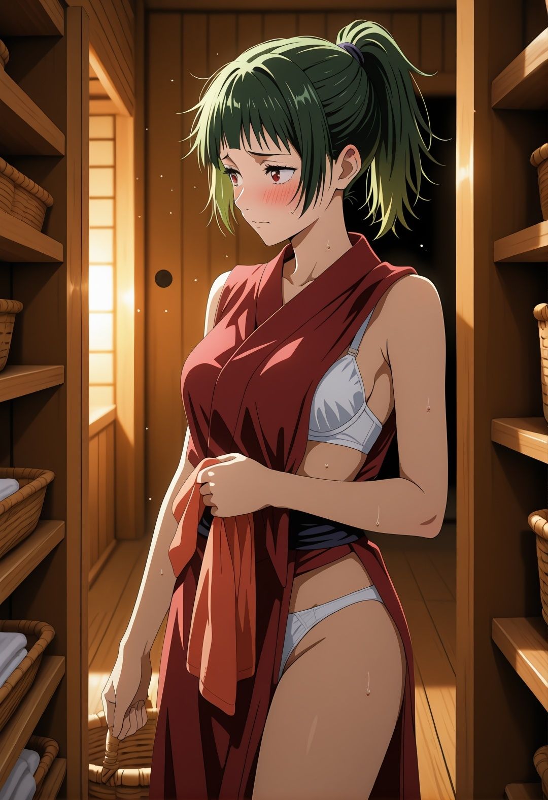 【ありす工房】こだわりポイント高解像度CGで描いたイラスト集『呪〇廻戦 禪〇真希 エロ温泉旅館 浴衣緊縛複数プレイシャワー湯けむり誘惑イラスト集』2