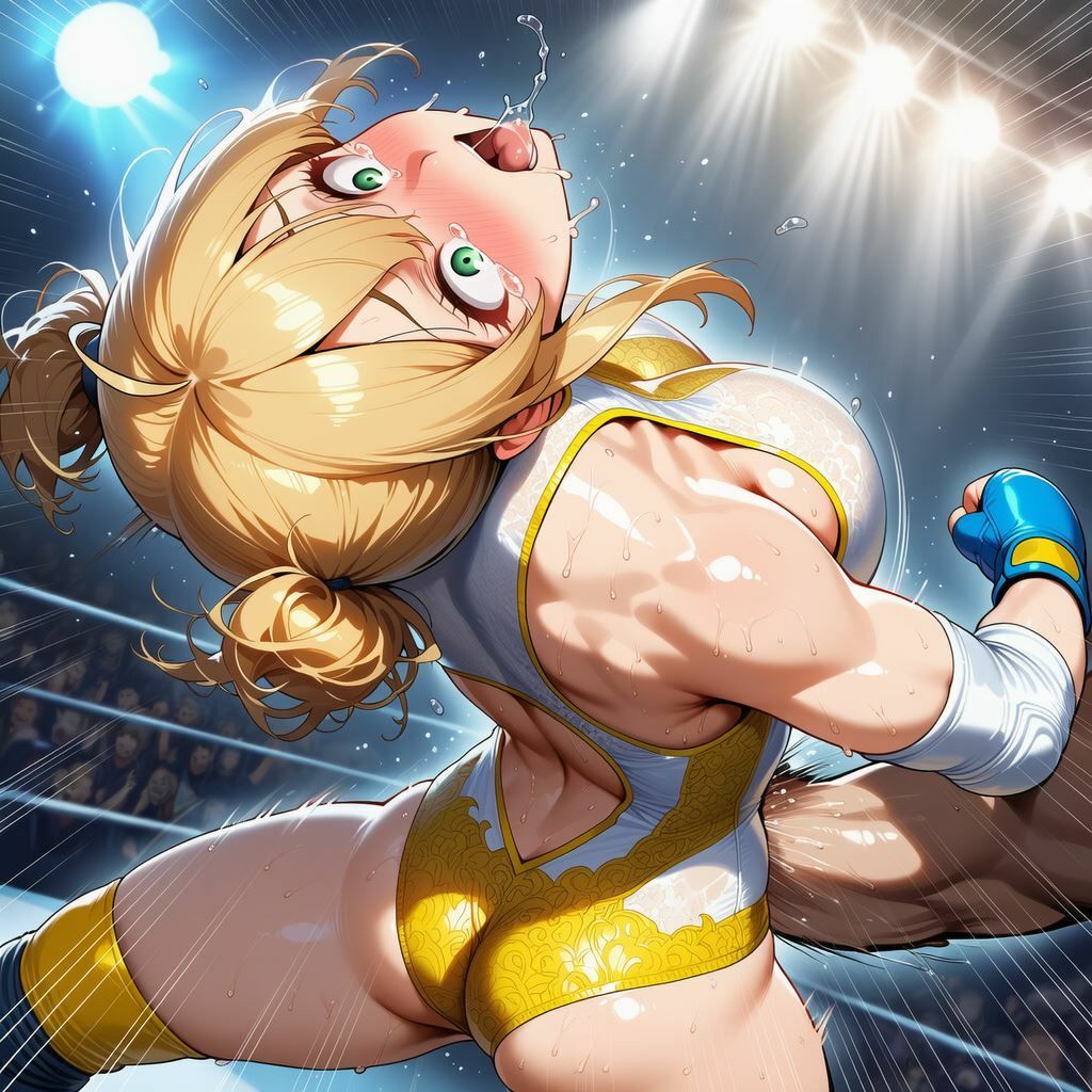 【動画あり】金髪ツインテールのアイドルレスラー、レスリングリングにて散る 画像7