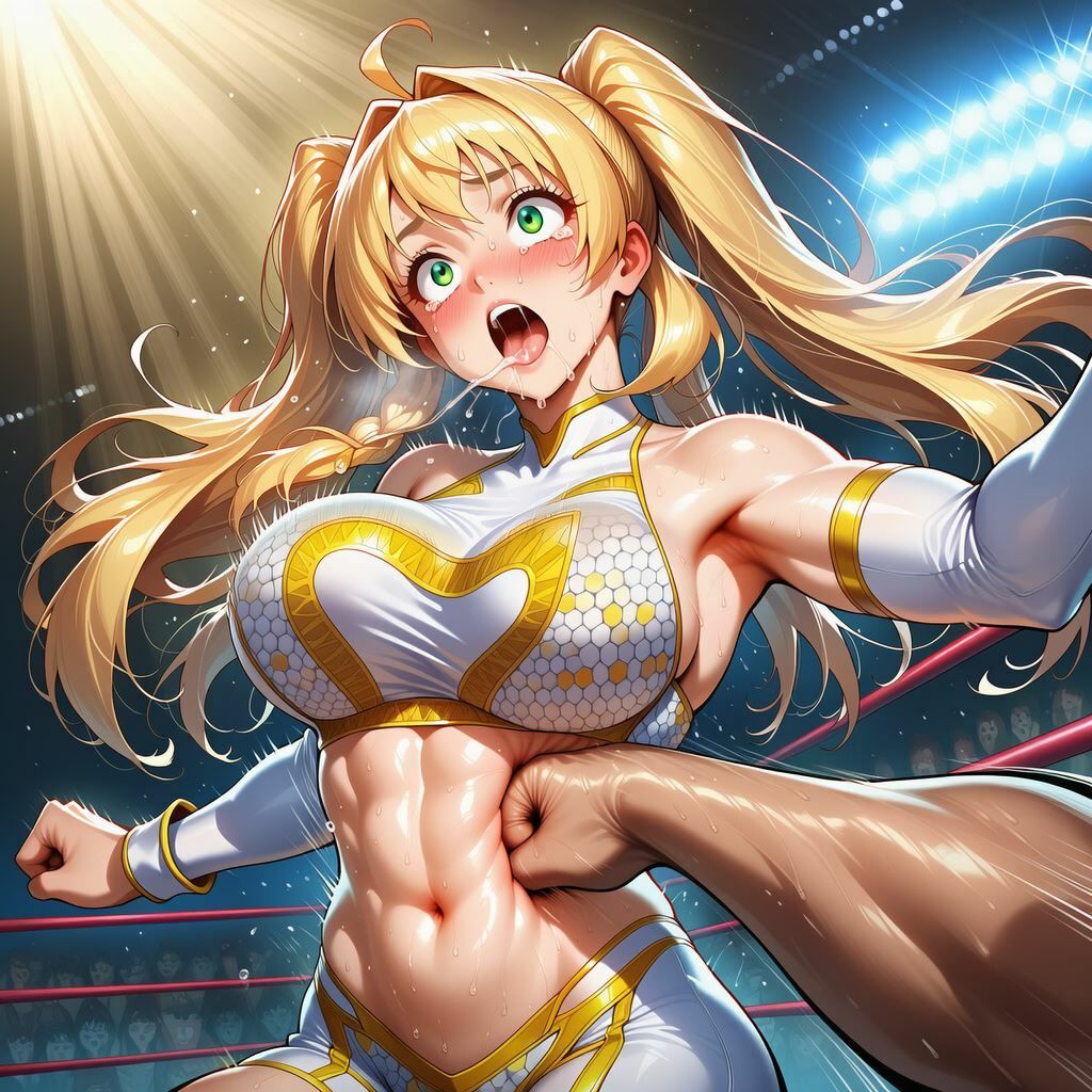 【動画あり】金髪ツインテールのアイドルレスラー、レスリングリングにて散る 画像8