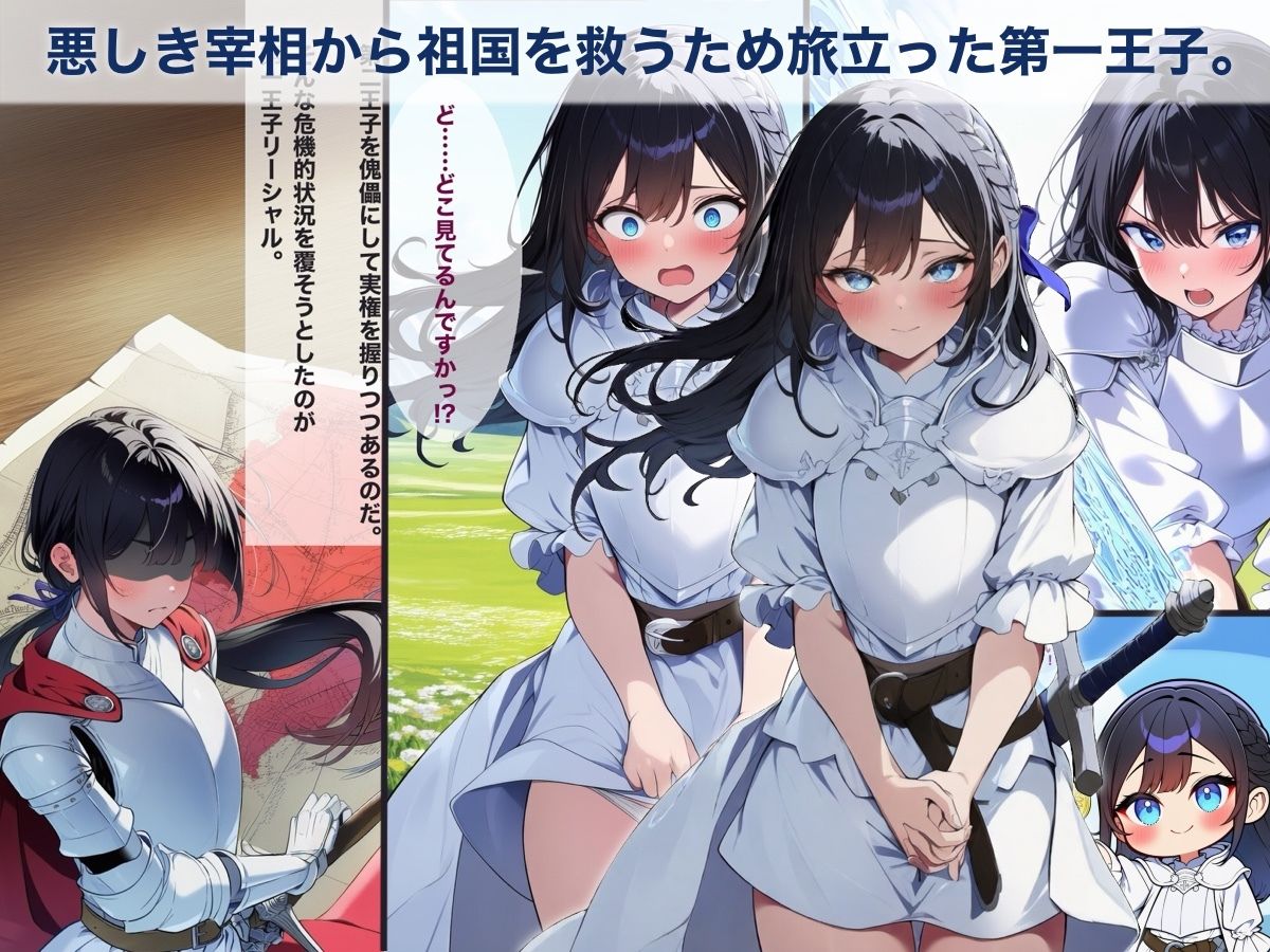 メス堕ち第一王子〜女装した王子の命を救うため、男の娘になるように調教する〜 画像1