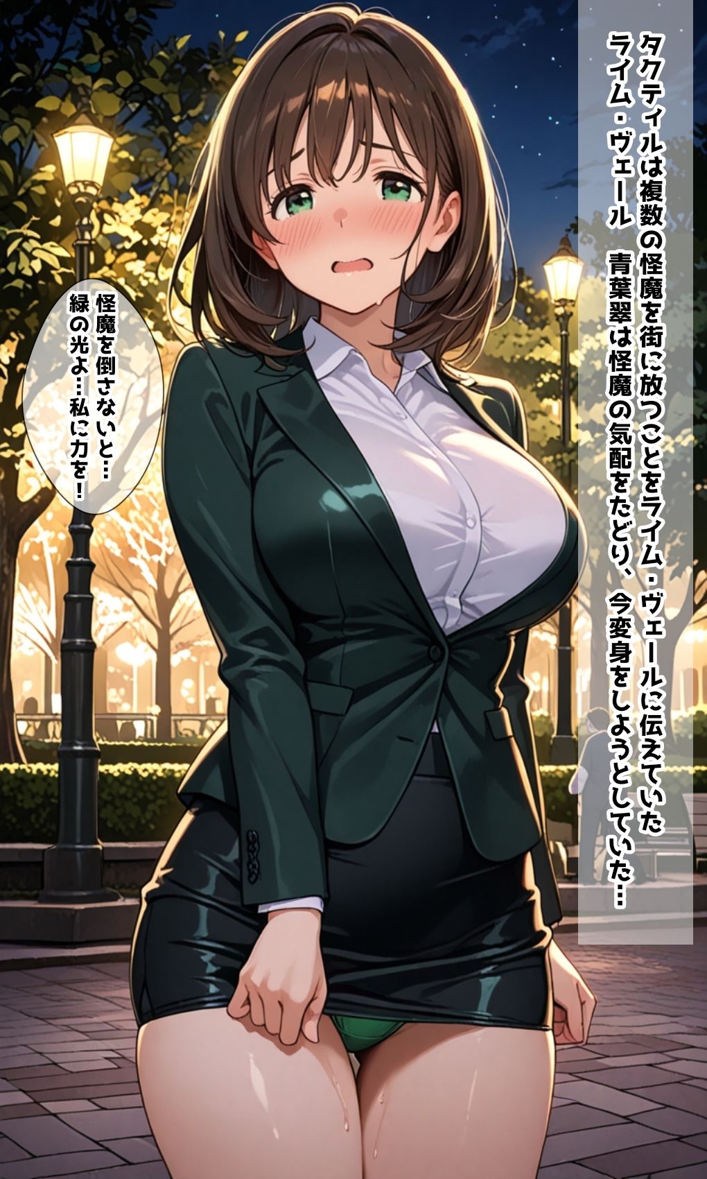 緑の戦士 ライム・ヴェール 〜変身絶◯に堕ちるヒロイン〜 画像1