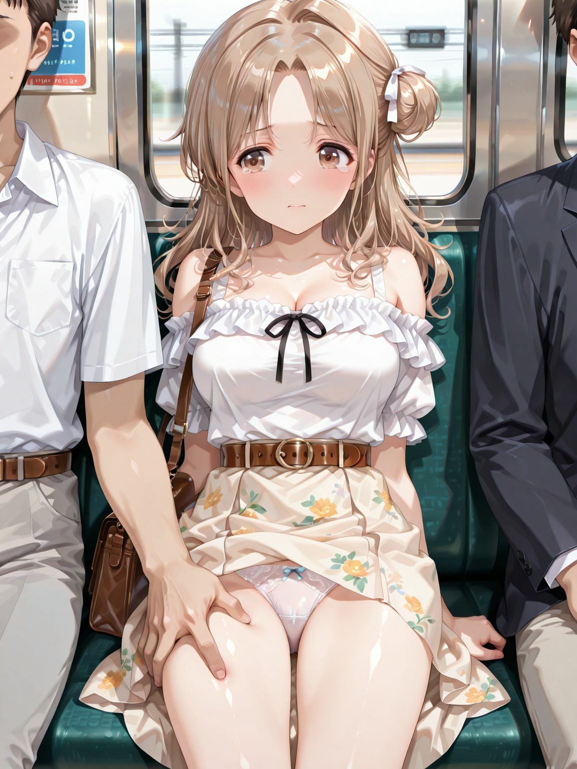 市川〇菜の痴●電車_2