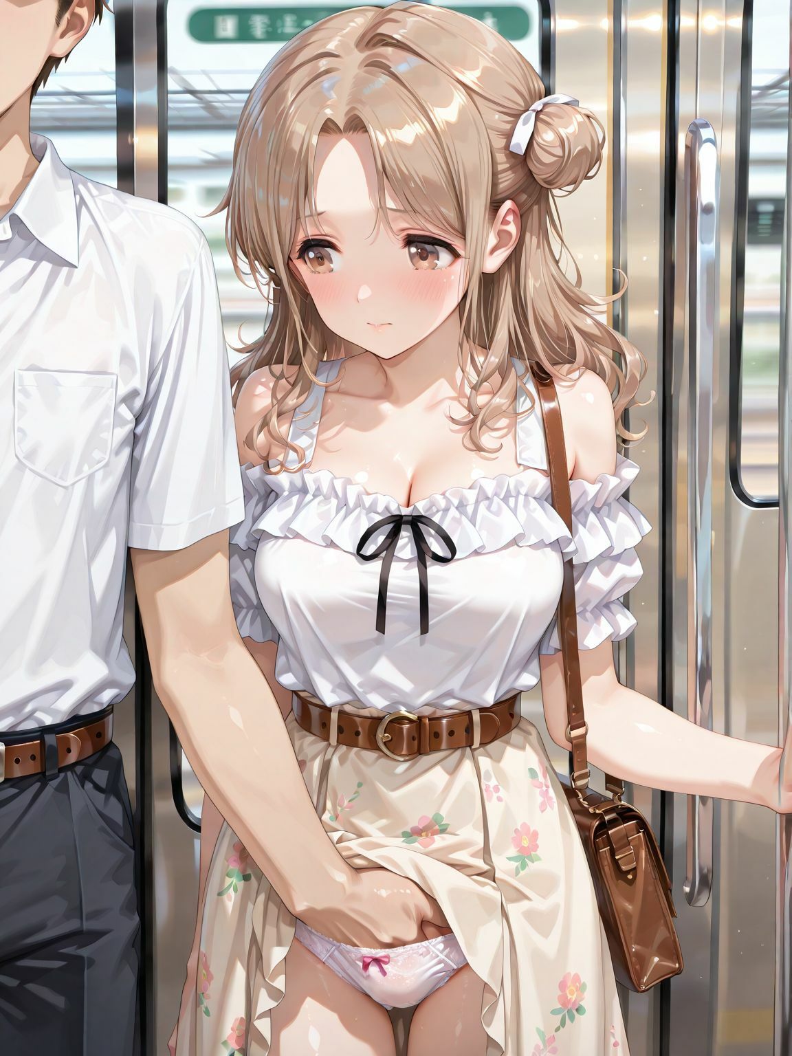 市川〇菜の痴●電車_3