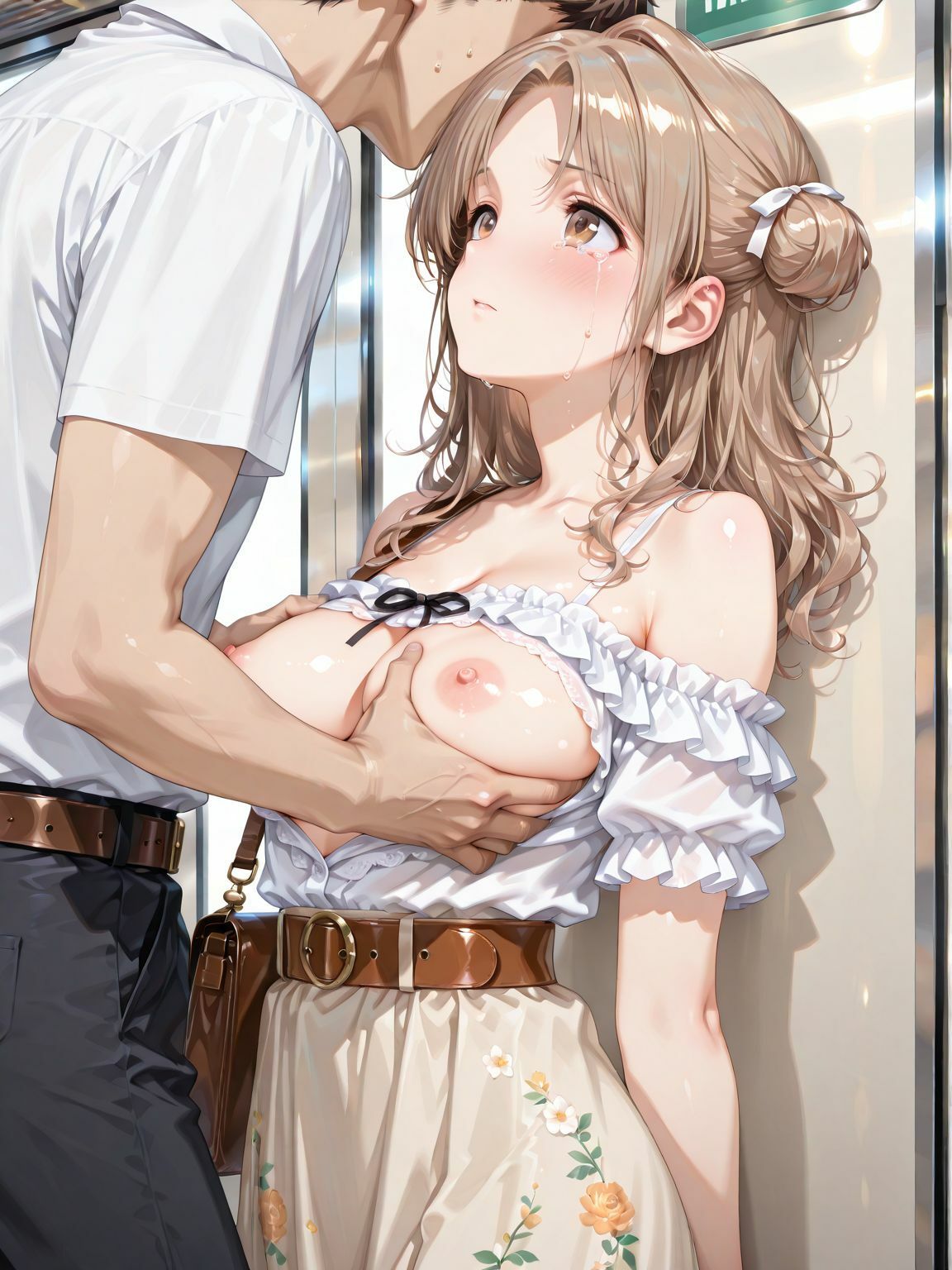 市川〇菜の痴●電車_4