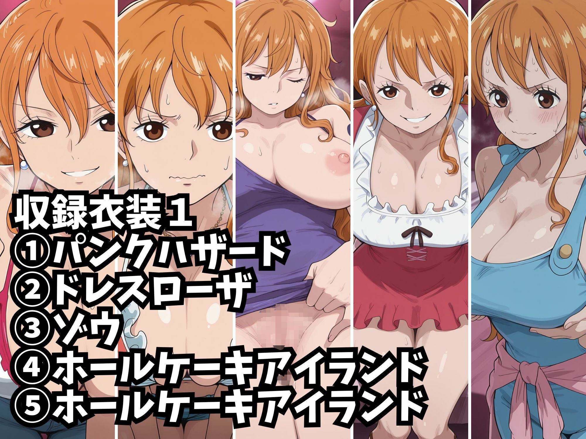 【ナミ10衣装収録】女海賊完全服従【パンクハザード  ドレスローザ  ゾウ  ホールケーキアイランド  ホールケーキアイランド2  ホールケーキアイラン3  ワノ国  ワノ国2  鬼ヶ島  エッグヘッド】 画像5