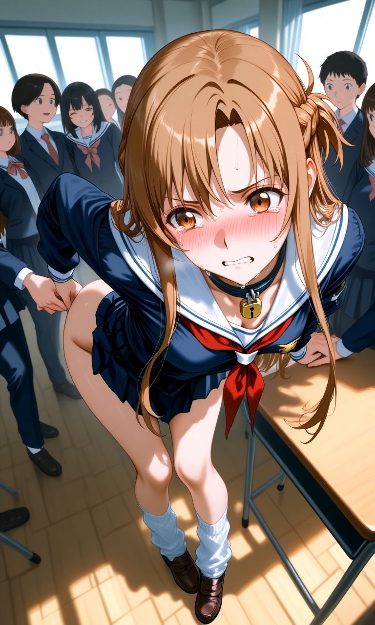 ア〇ナ 学校で壮絶アナル調教 画像1