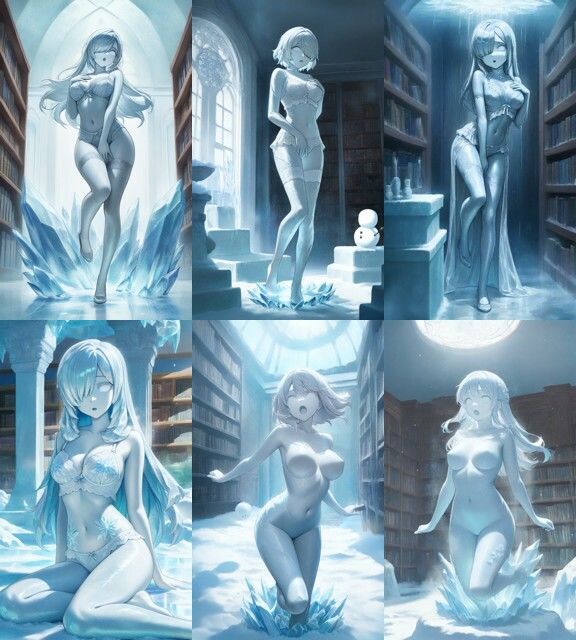 芯まで凍り付いた少女さん 画像1