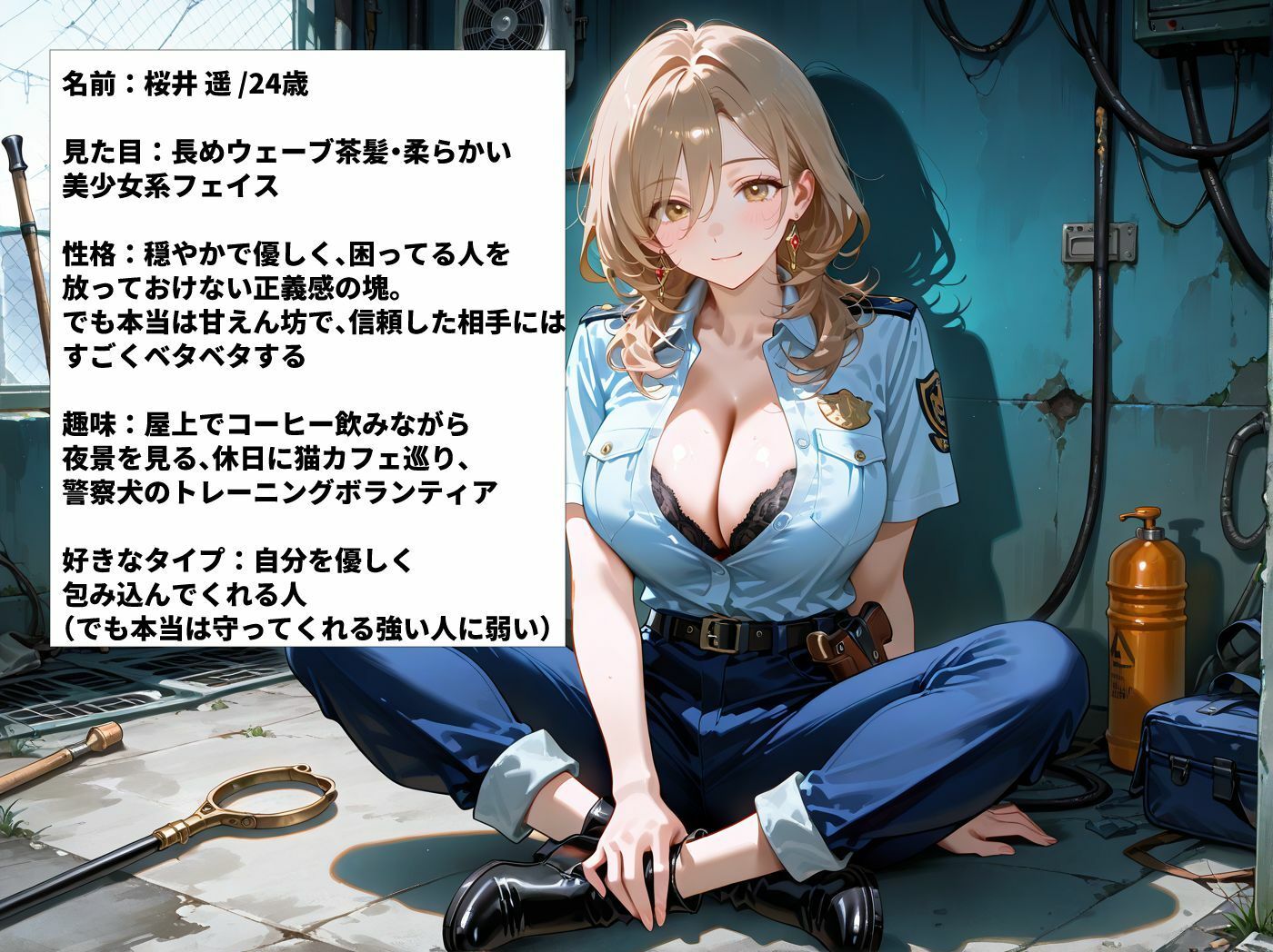 爆乳女警察官を勤務中にハメまくった一部始終 画像7