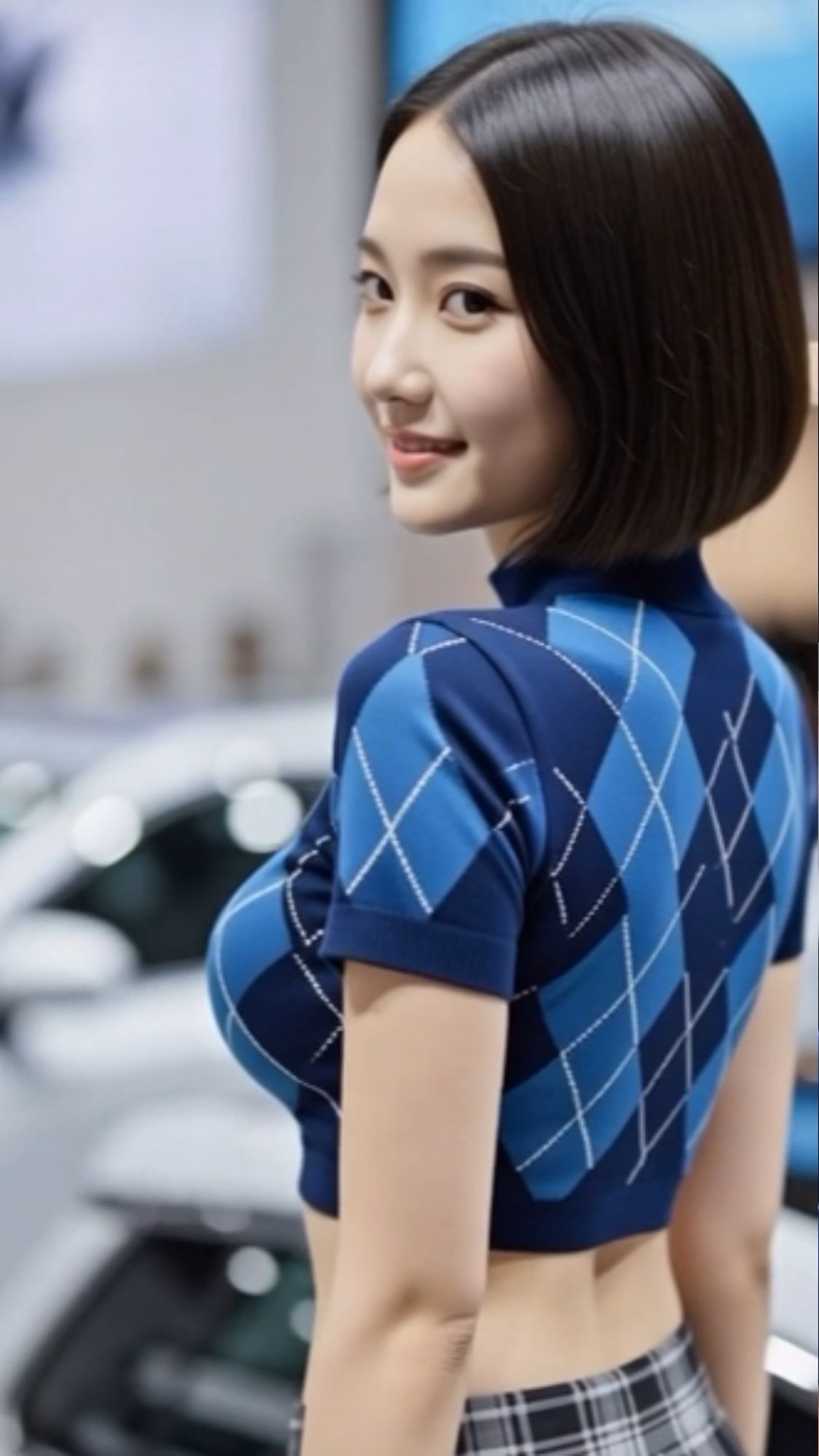 【脚・胸】バーチャルRQ:パンストを包む肉感的な「あんよ」の至近距離観察 画像1