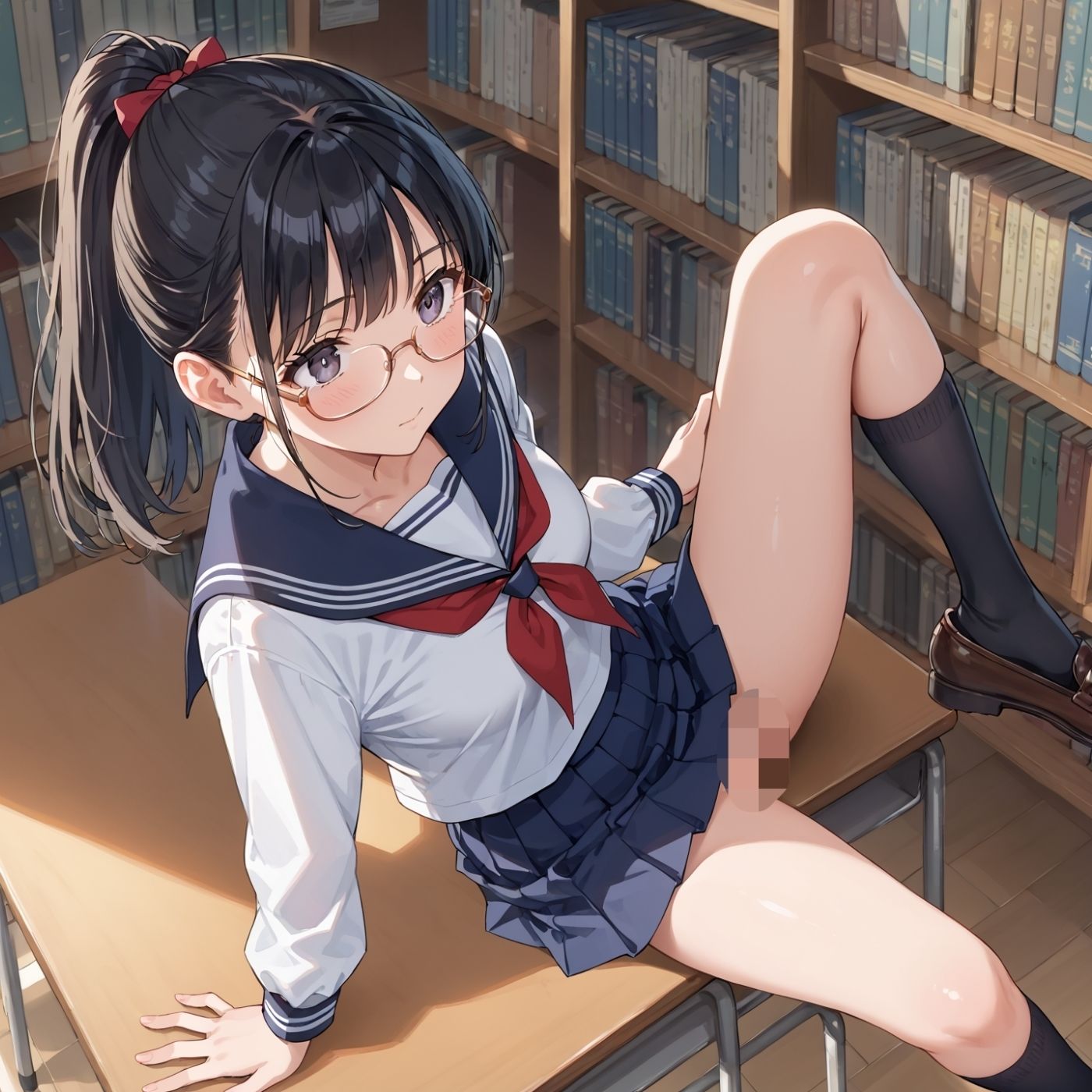 学園性活！図書委員と官能的な秘め事4【メガネ美少女の厳選CG367枚収録】 画像2