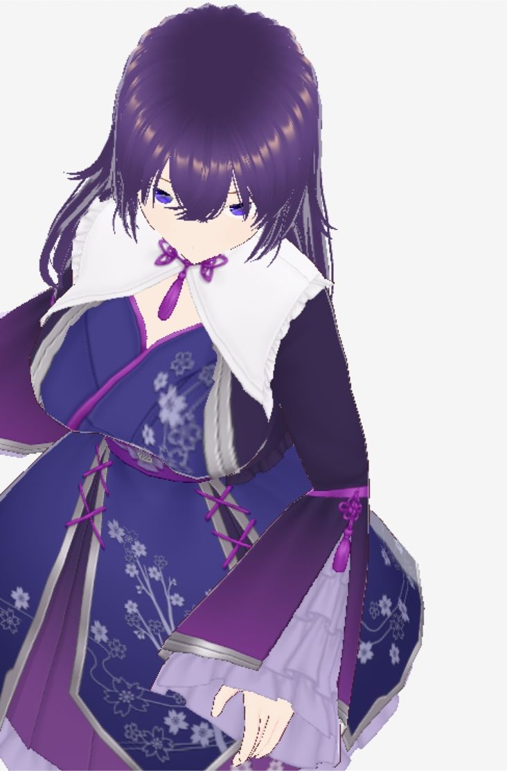 和柄の洋風ドレスの巨乳美女（セリフなし  3DCGモデル  イラスト集） 画像5