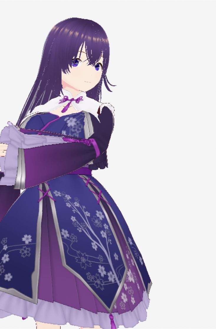 和柄の洋風ドレスの巨乳美女（セリフなし  3DCGモデル  イラスト集） 画像6