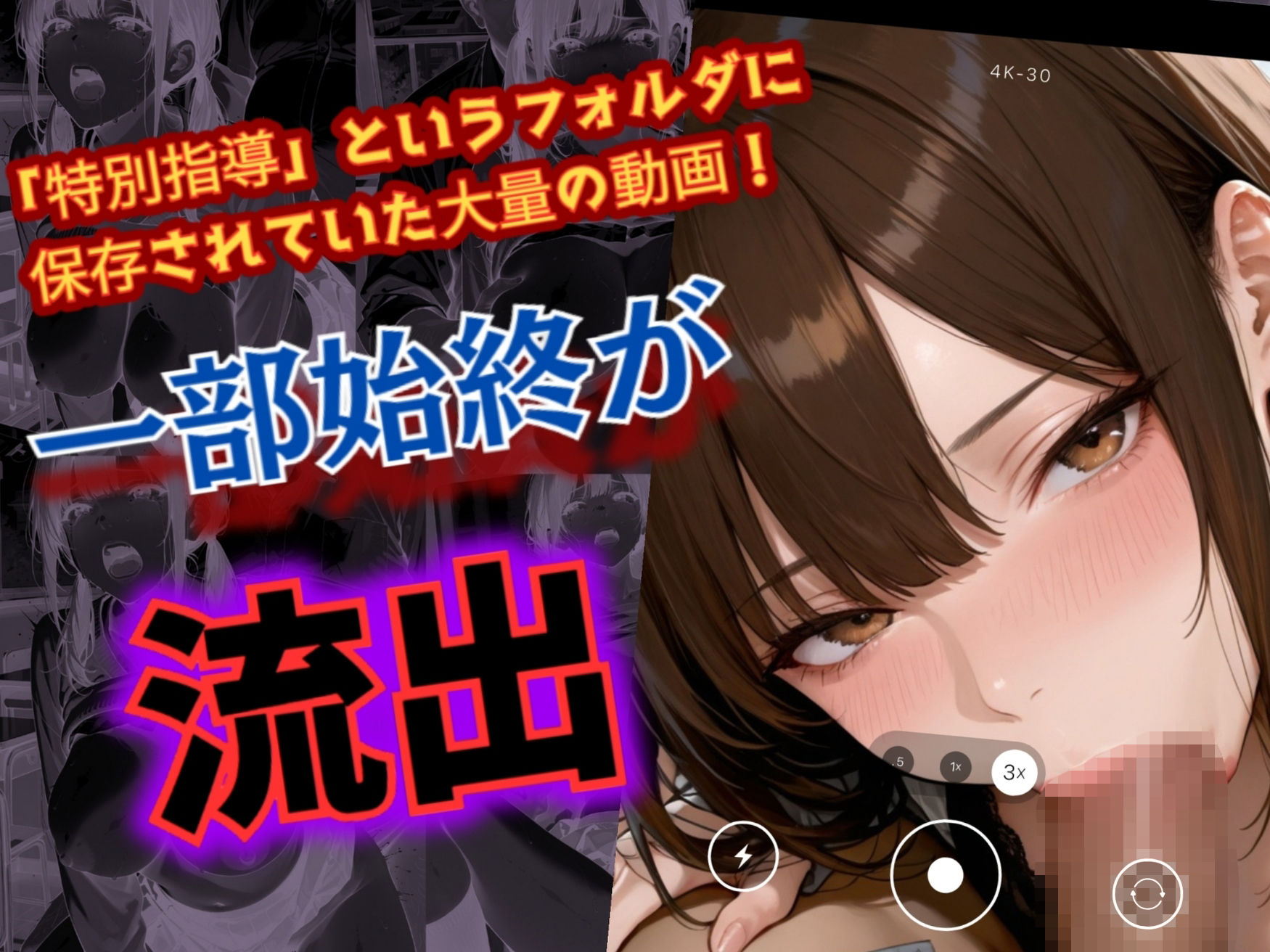 【4Kアニメ】放課後の性指導 〜教師のハメ撮り流出  動画編 画像1