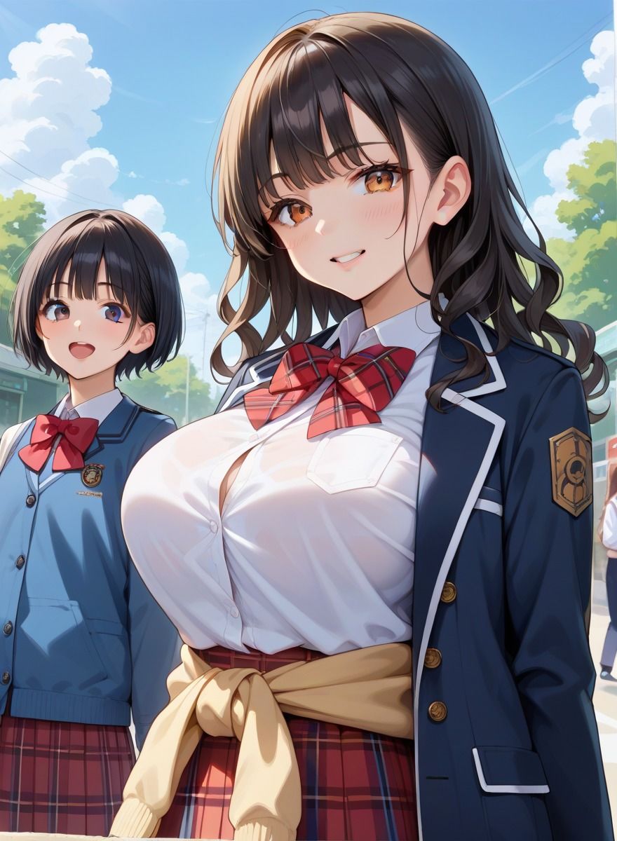 清楚巨乳の幼馴染たちと種付け性交 画像7